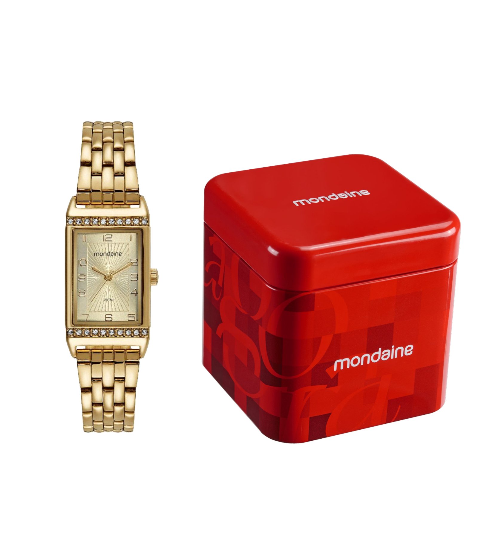 Relógio Analógico Mondaine em Aço 32495LPMVDE1 Dourado 2