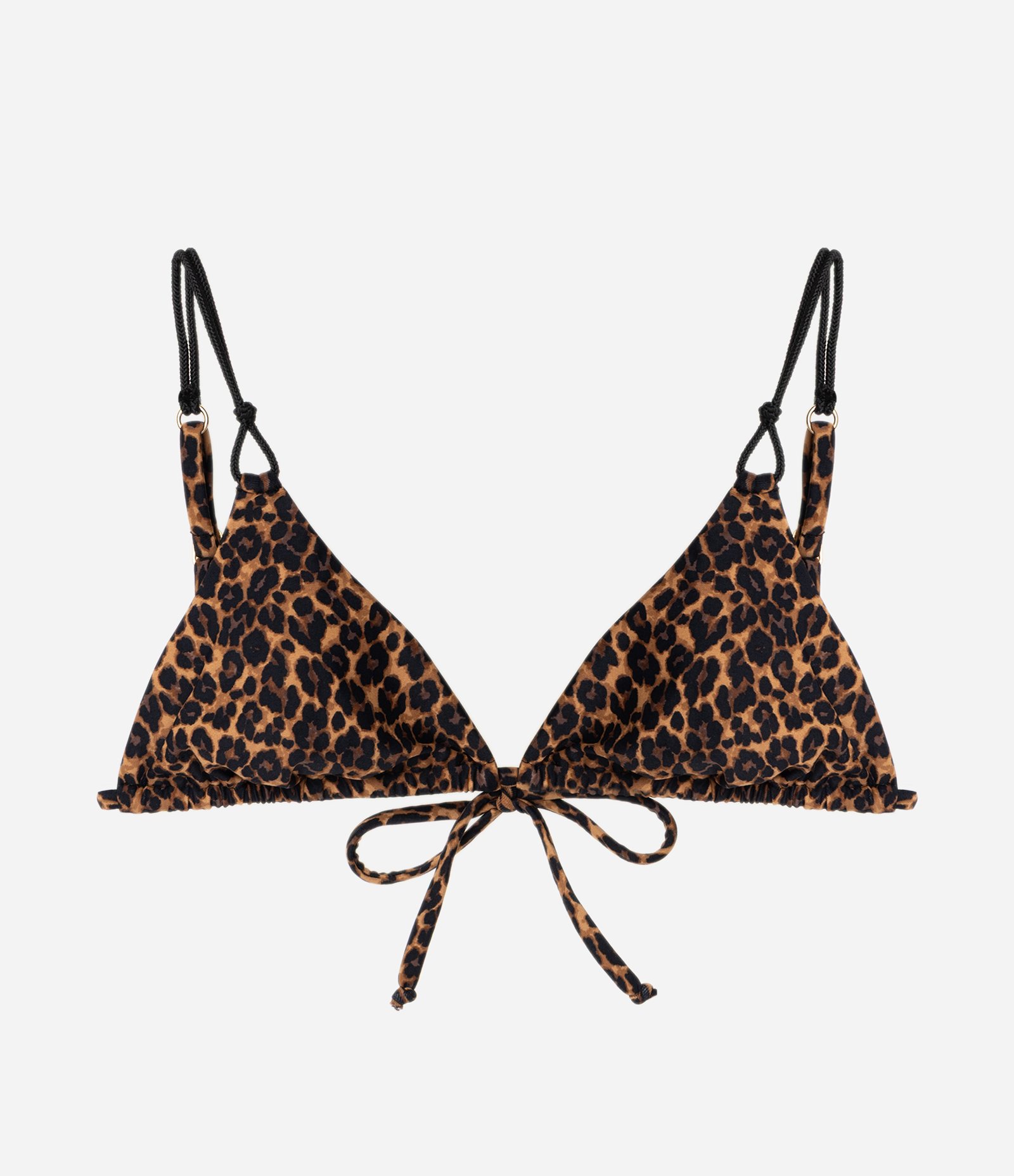 Biquíni Top Cortininha com Estampa Animal Print Preto 6
