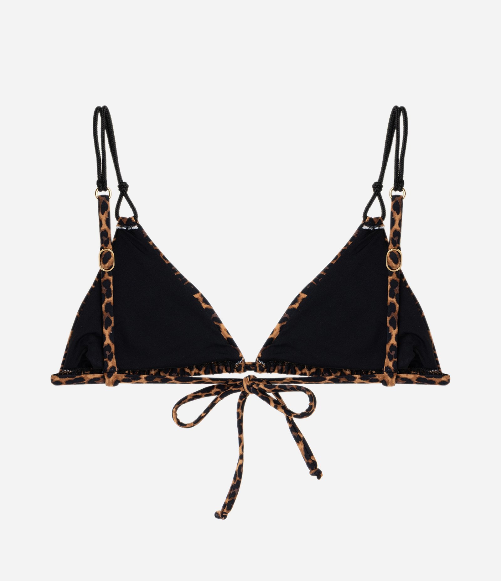 Biquíni Top Cortininha com Estampa Animal Print Preto 7