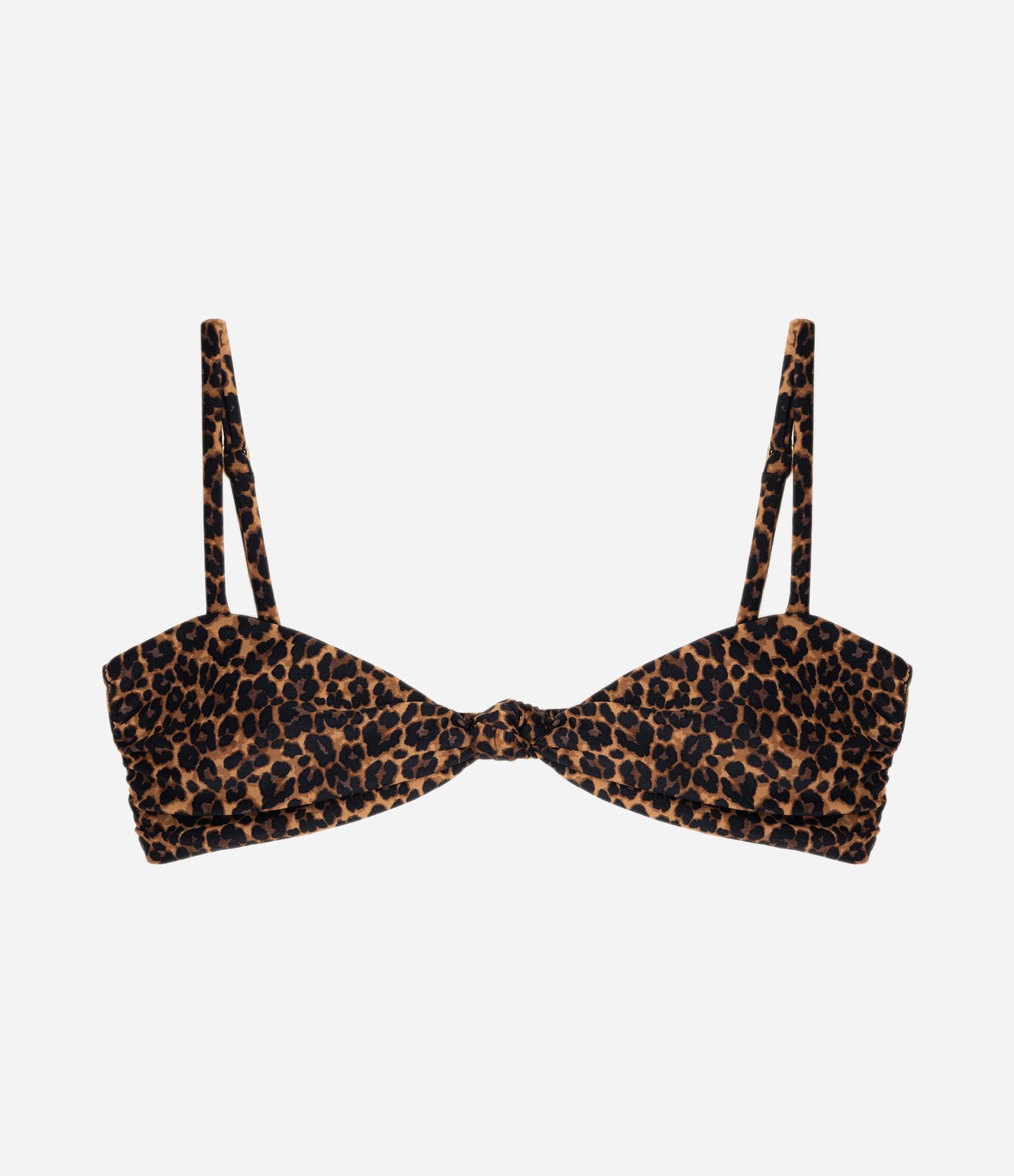 Biquíni Top Bandeau com Estampa Animal Print Preto 5
