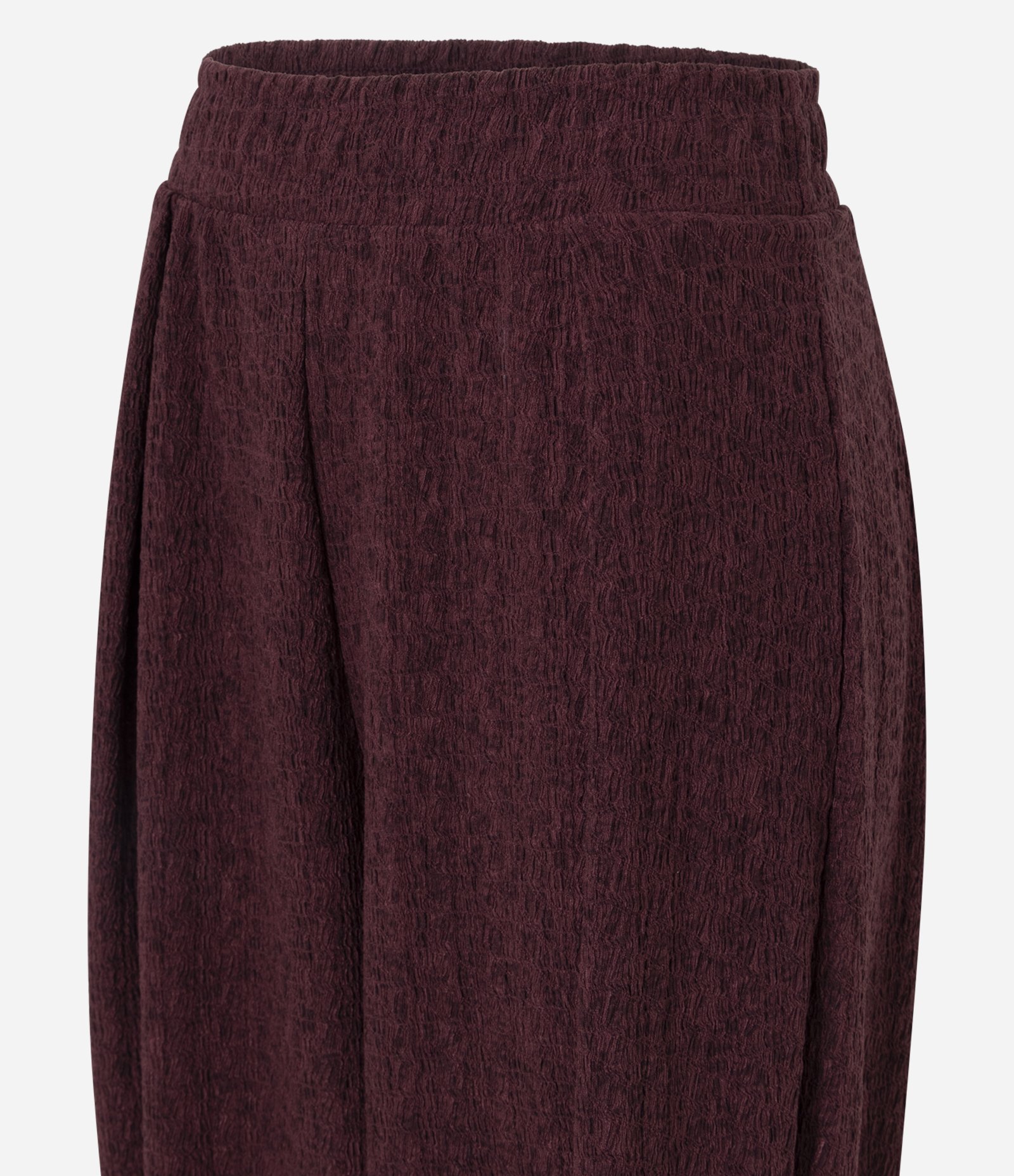 Calça Aladim Texturizada com Cós Elástico Vinho 6