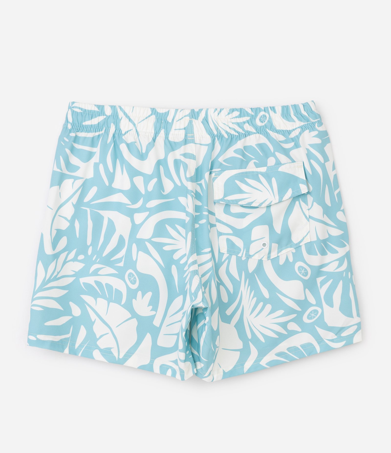 Bermuda de Banho com Estampa Abstrata Azul 5