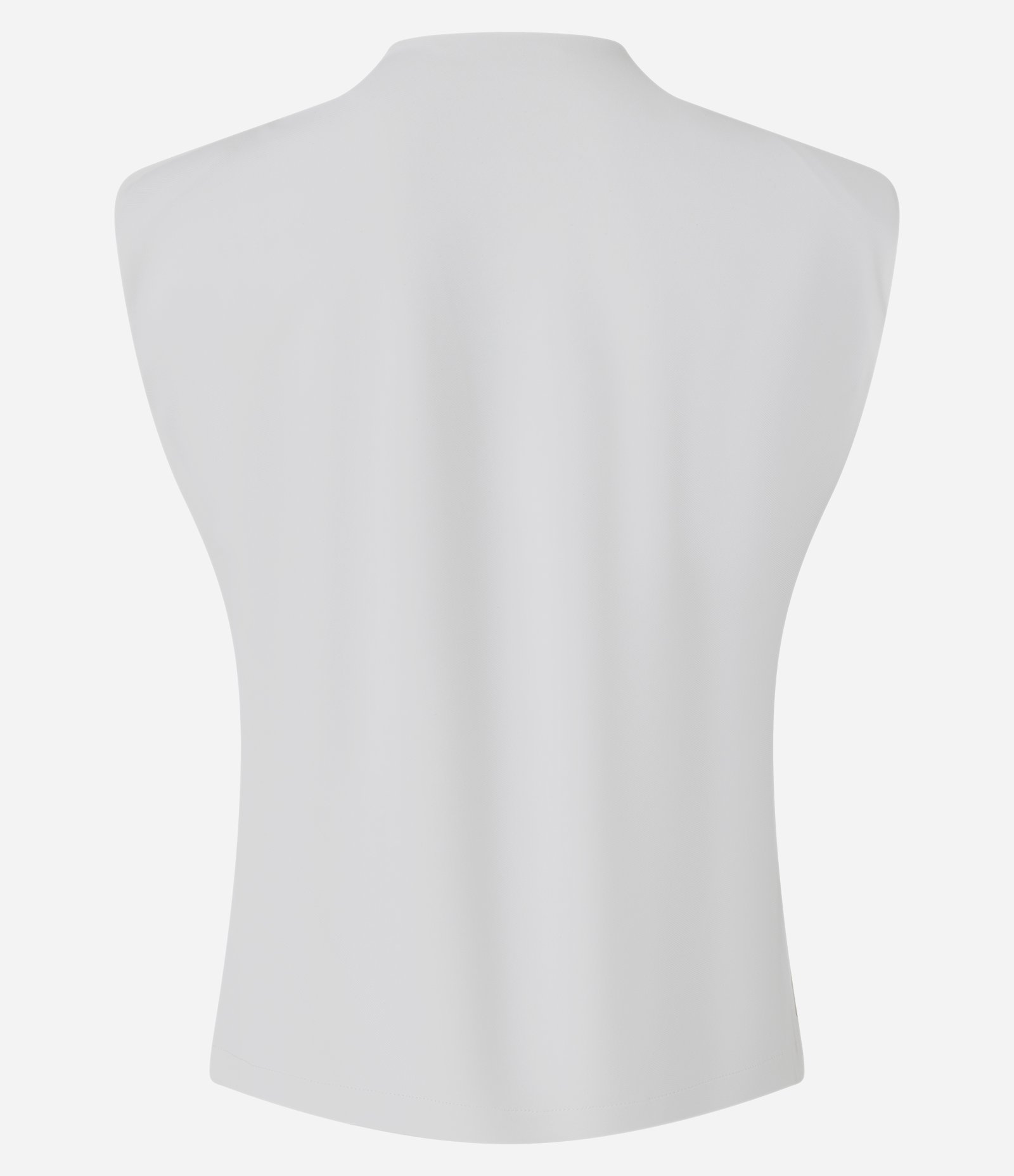 Blusa em Microfibra com Detalhe Assimétrico e Ombreiras Branco 7