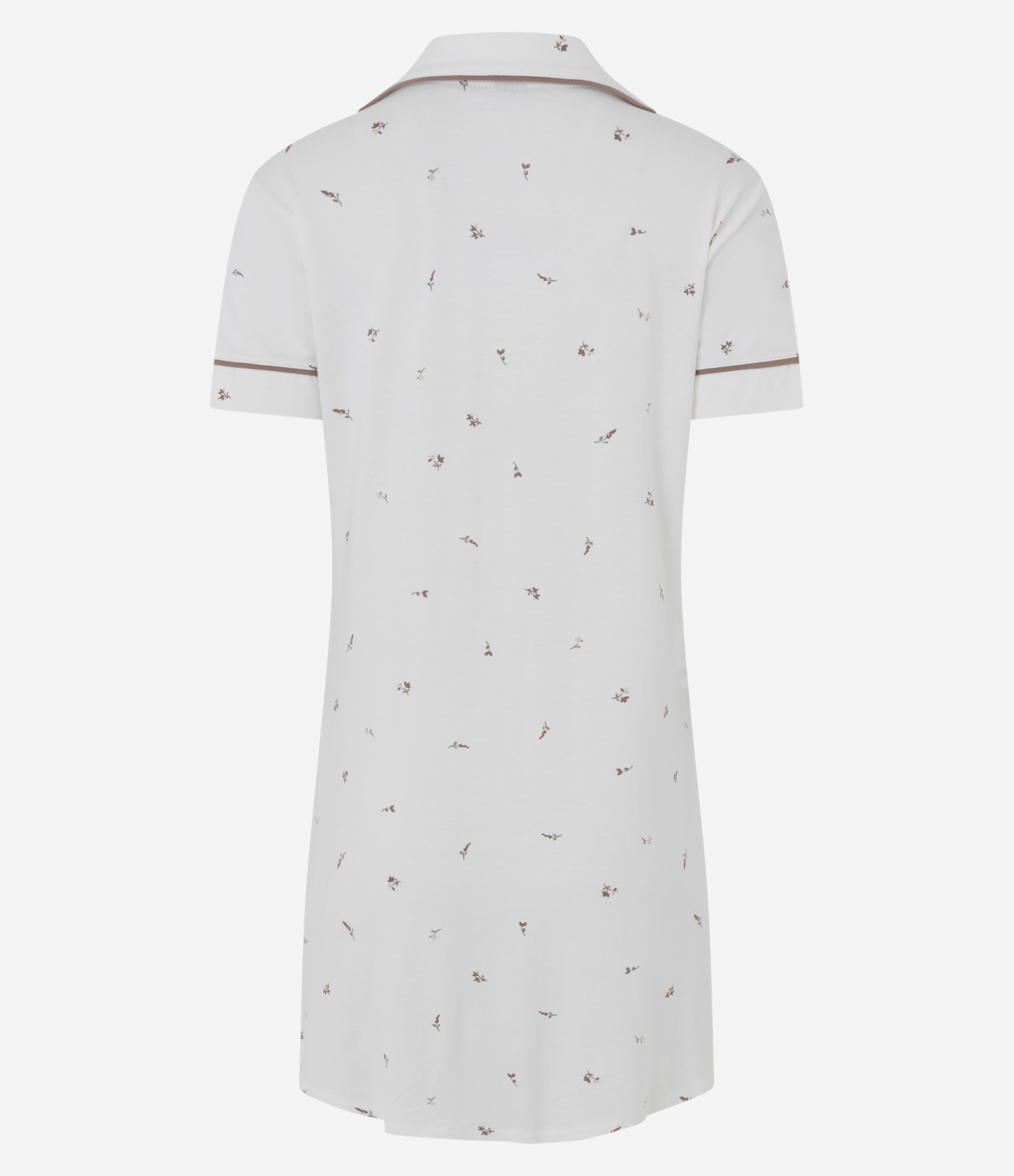 Camisola Americana em Viscolycra com Estampa Floral Branco 6