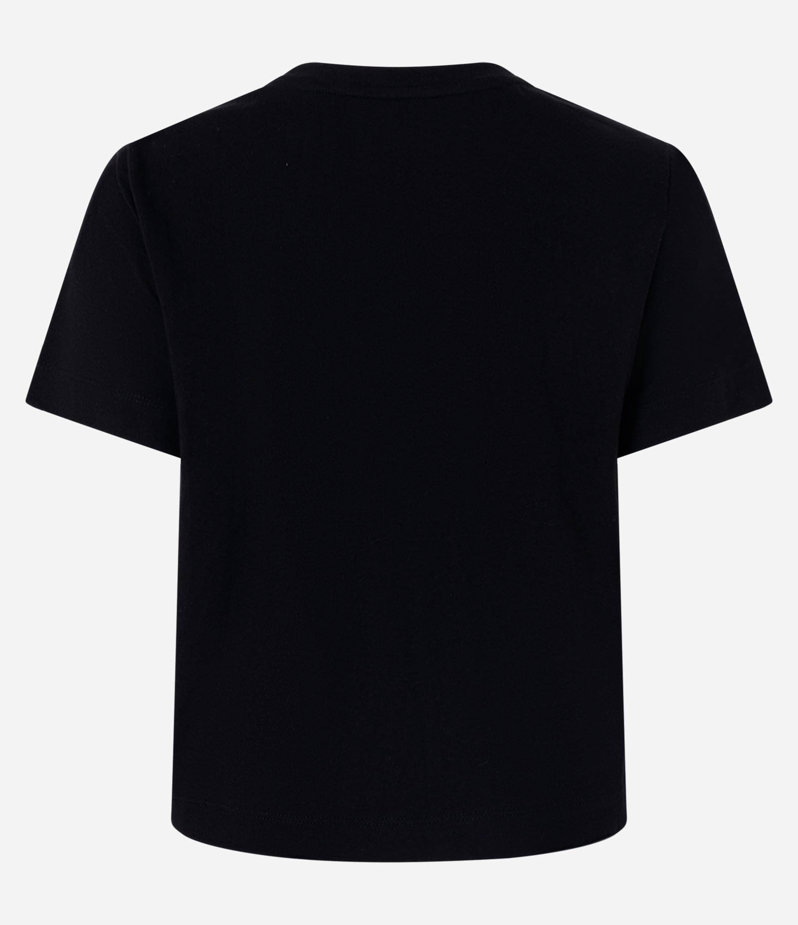 Camiseta Regular em Algodão com Borboleta Bordada Preto 6