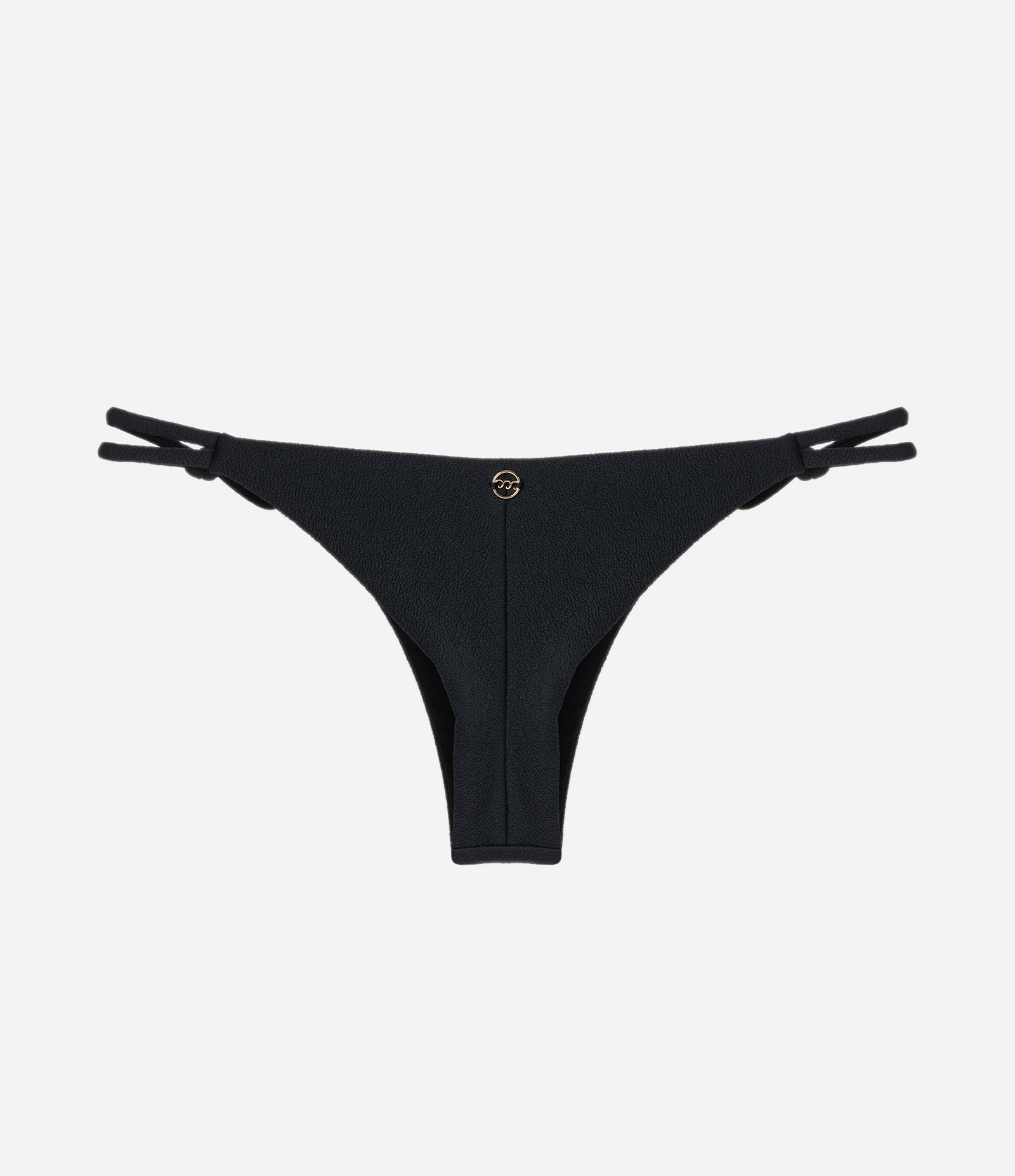 Biquíni Calcinha String com Detalhes Contrastante Preto 6