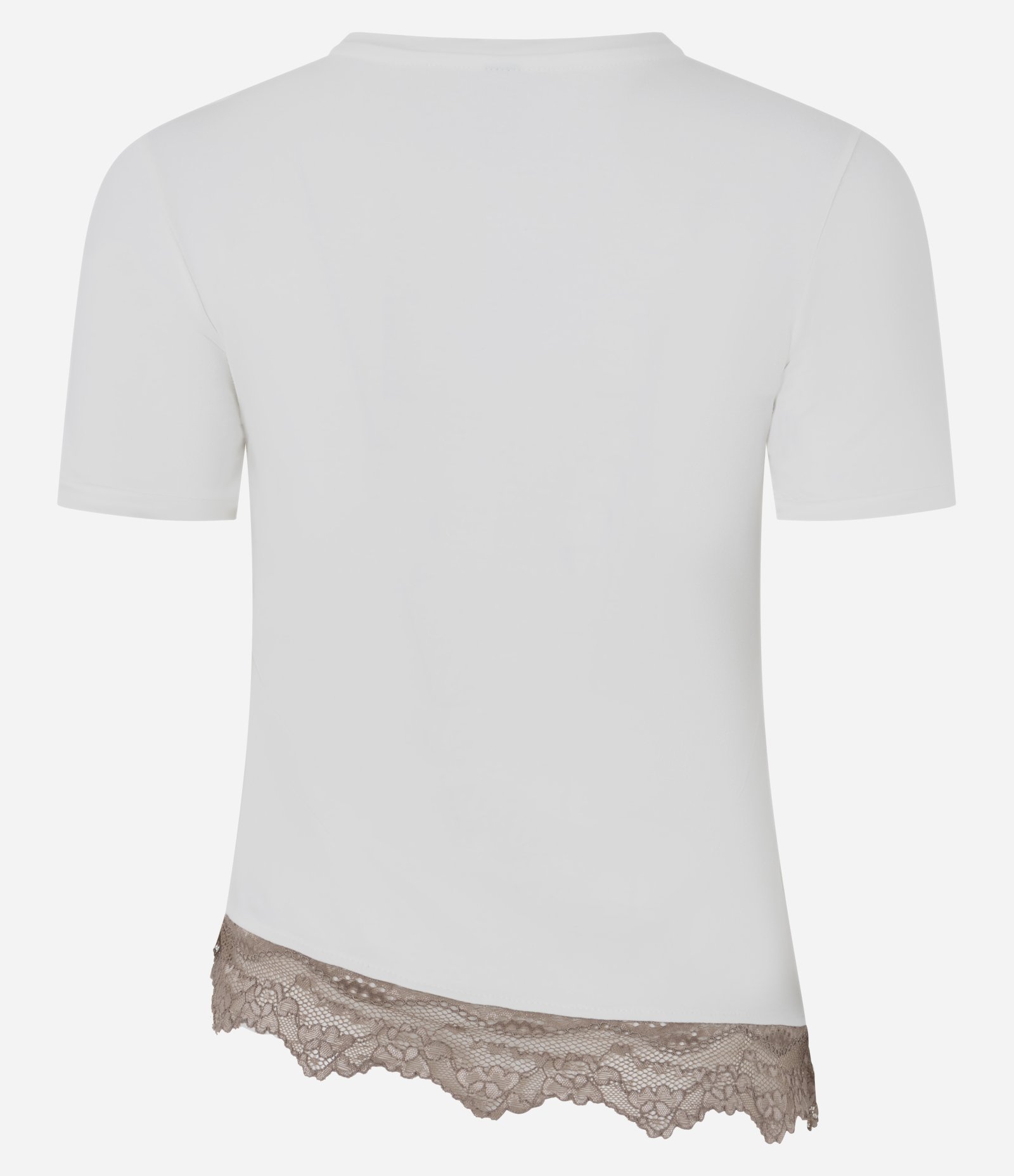 Blusa em Algodão com Renda Assimétrica na Barra e Lateral Torcida Branco 7