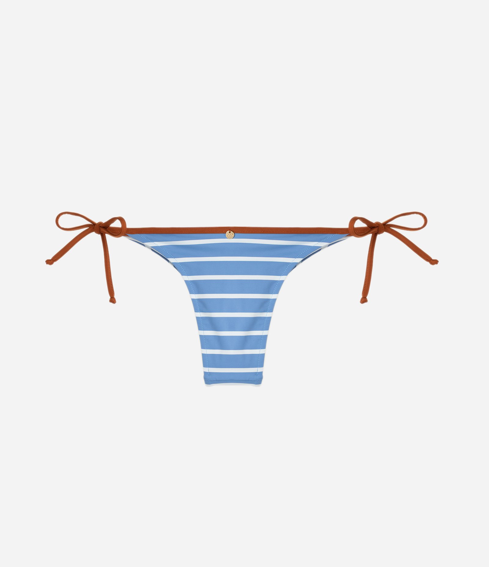 Biquíni Bottom de Lacinho em Microfibra Listrado Azul 6