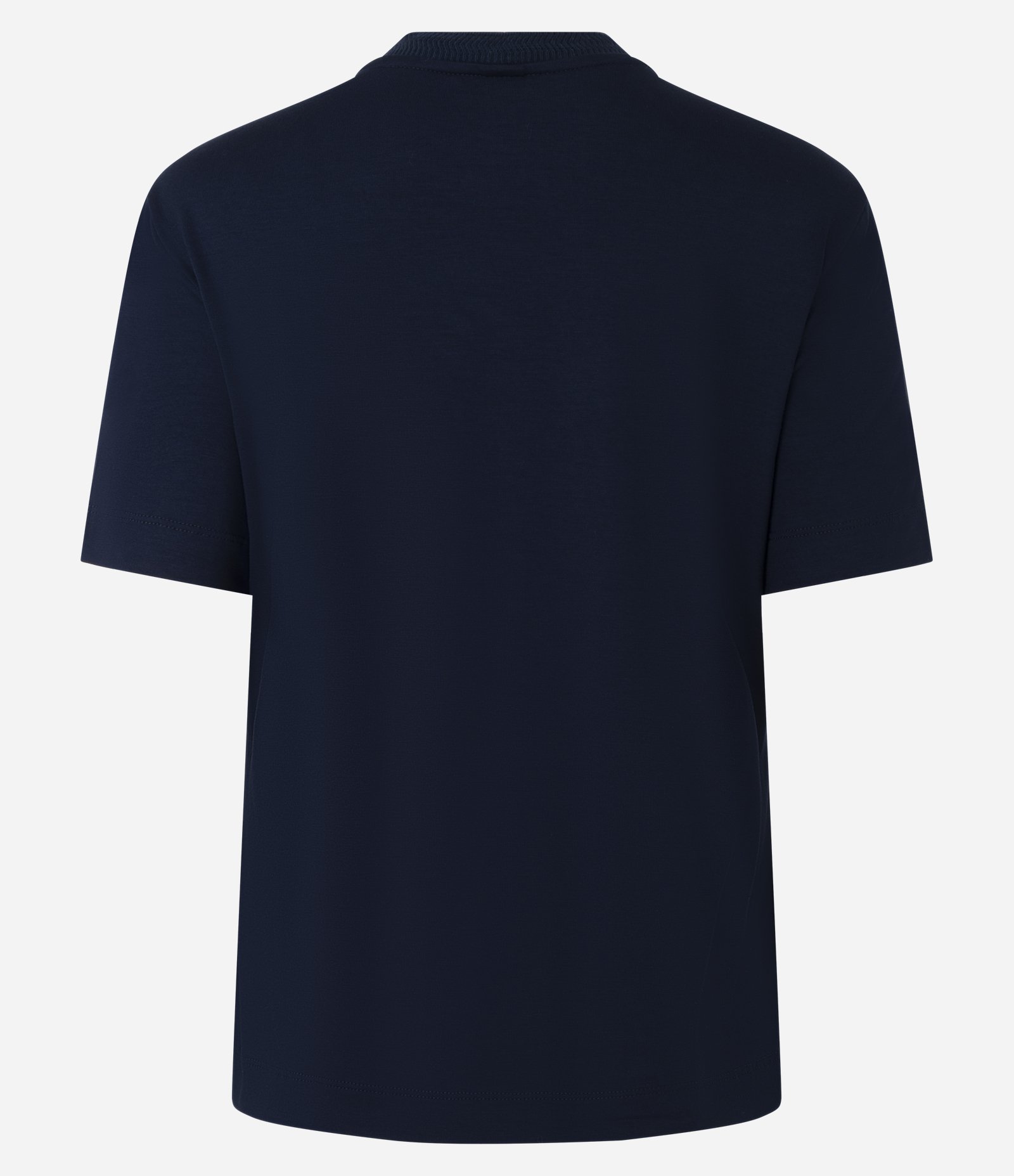 Camiseta em Viscose com Flor Bordada Azul 3