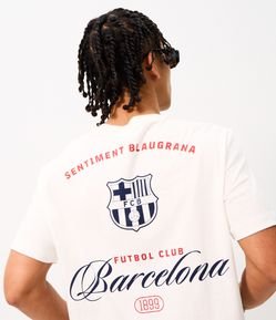 Camiseta Comfort em Algodão Pima com Estampa Barcelona Més Que Un Club
