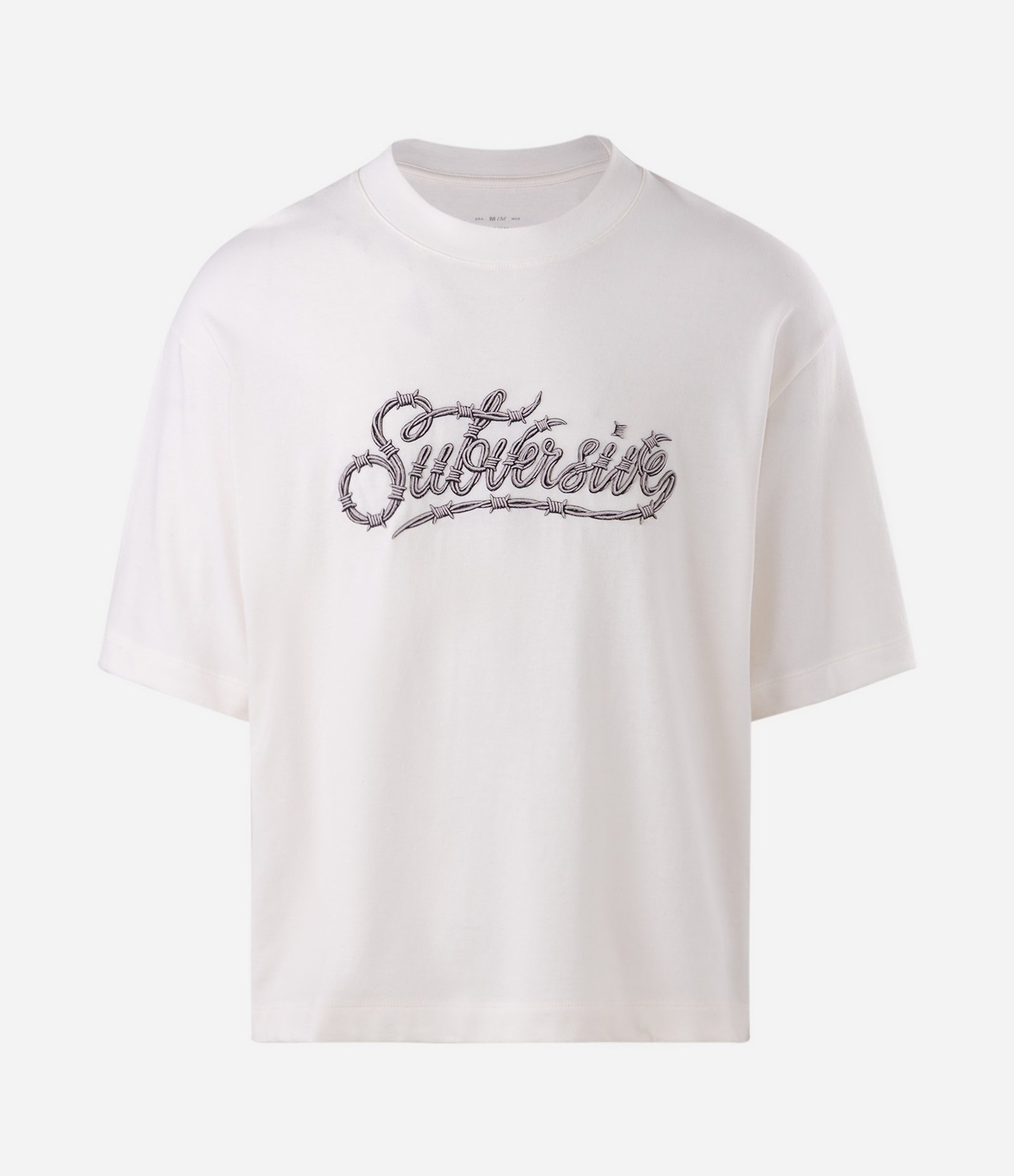 Camiseta Boxy em Algodão com Estampa Subversive Branco 4