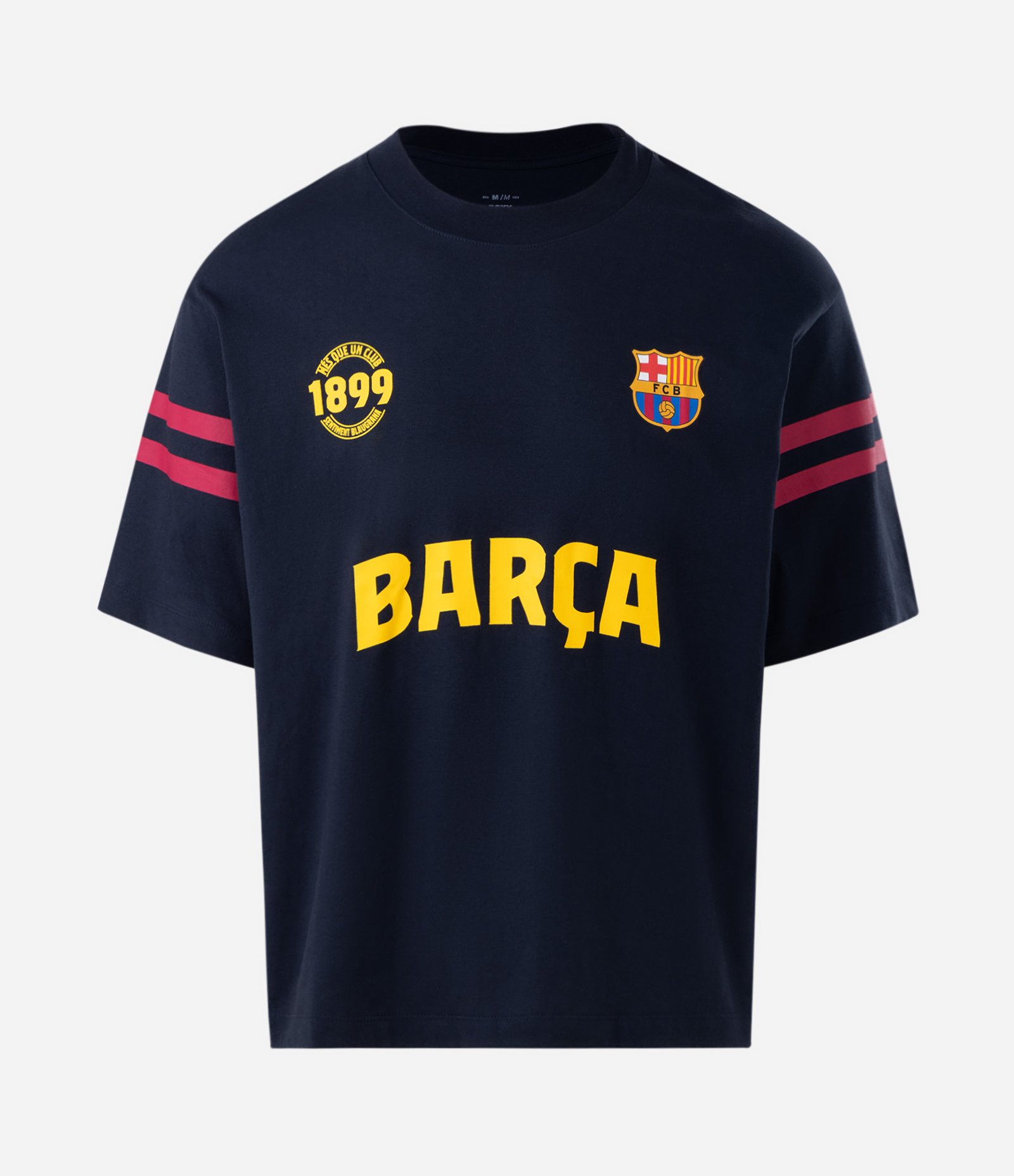 Camiseta Boxy em Algodão com Estampa Barça 1899 Azul 5