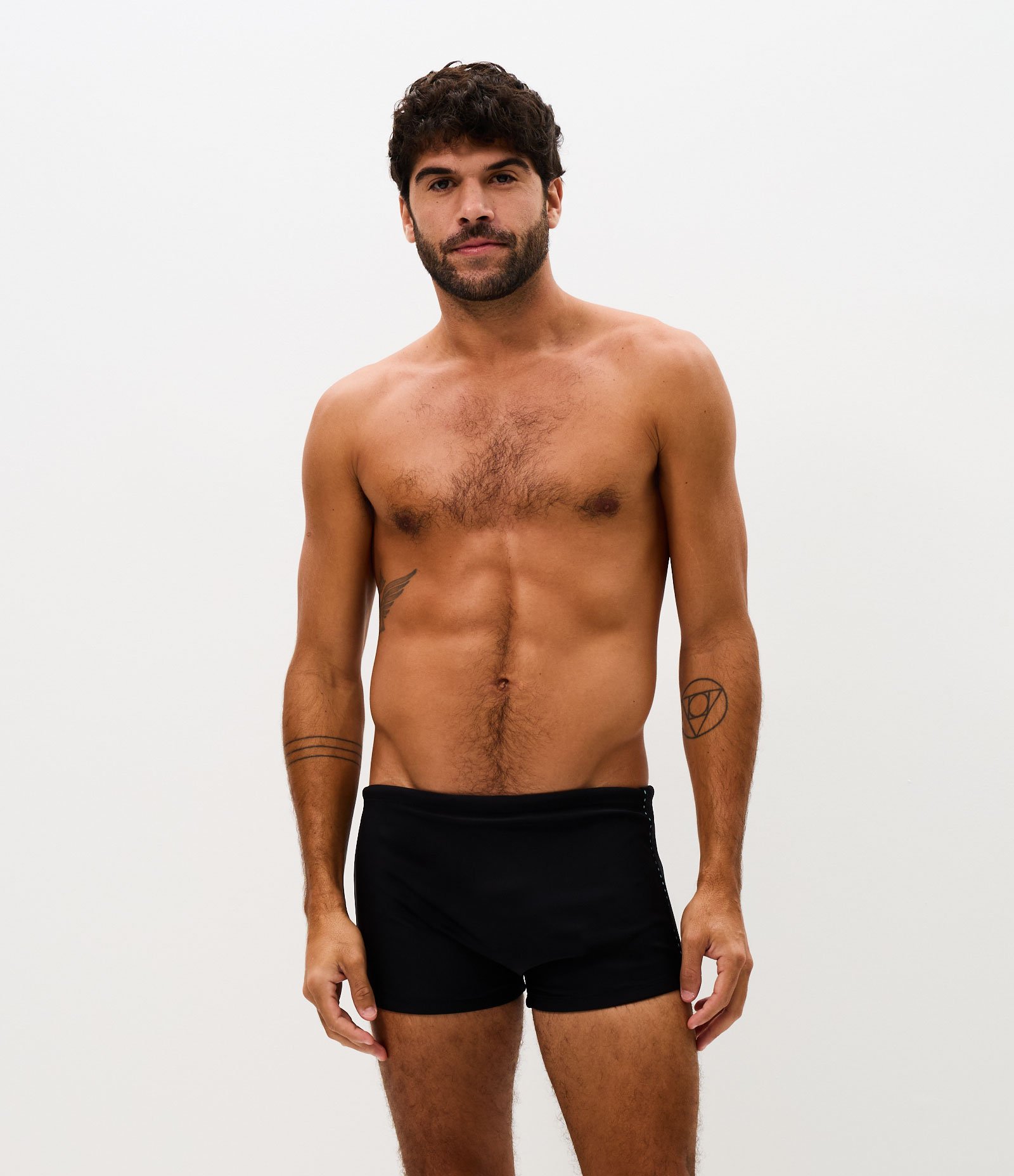Sunga Boxer com Recorte Lateral Mesh Preto 1