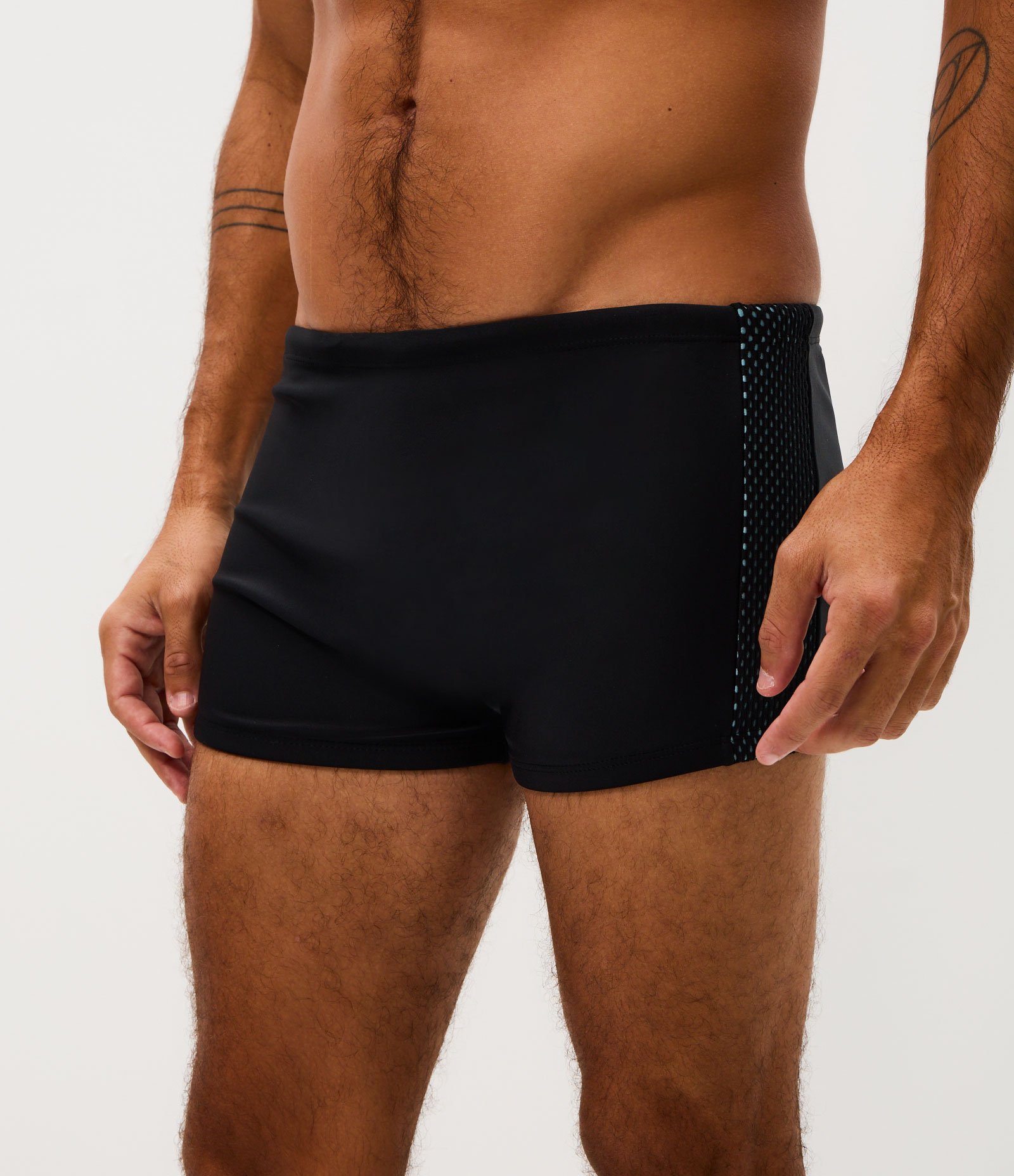 Sunga Boxer com Recorte Lateral Mesh Preto 2
