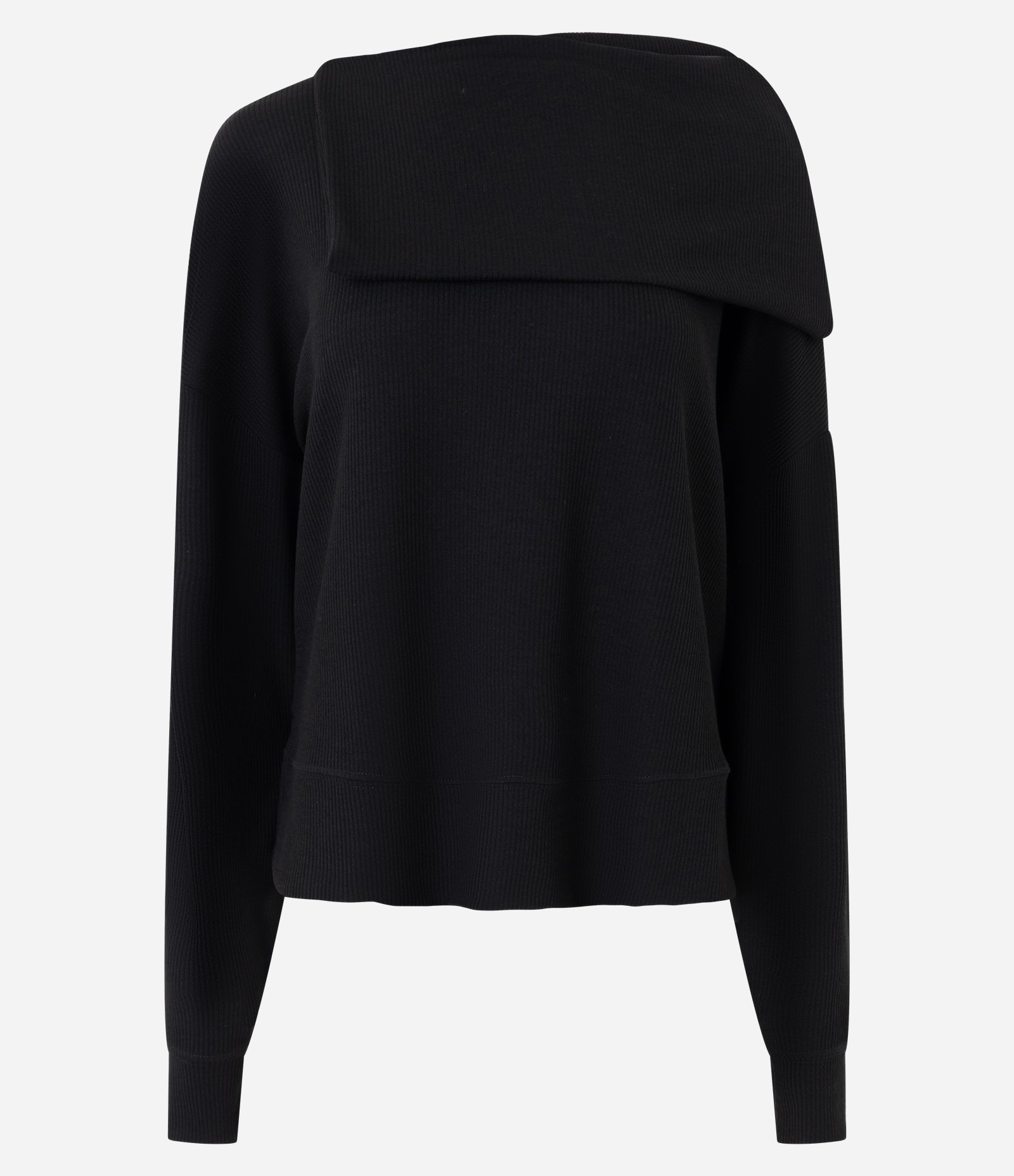 Blusa em Anarruga com Gola Boba Preto 5