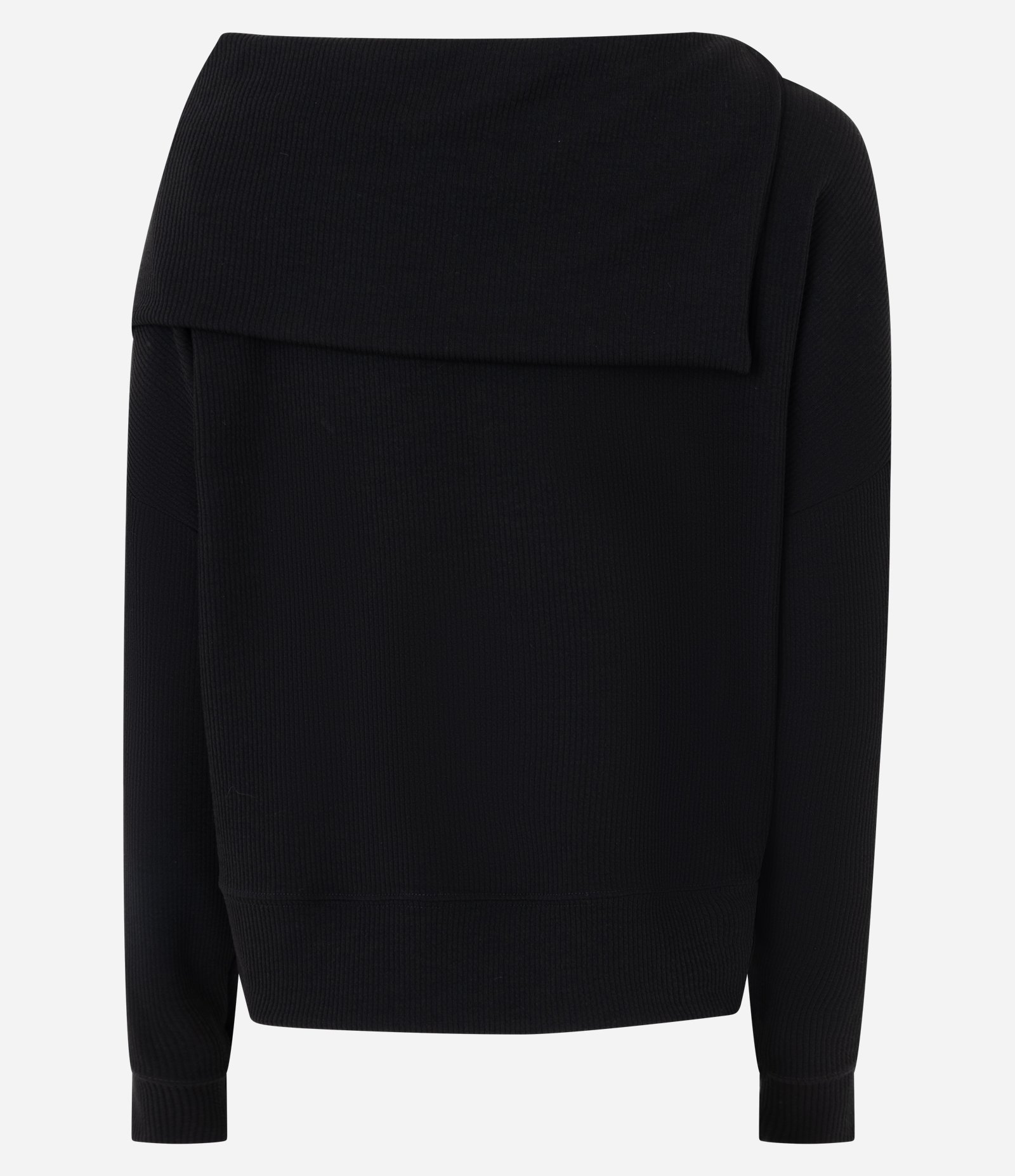 Blusa em Anarruga com Gola Boba Preto 7
