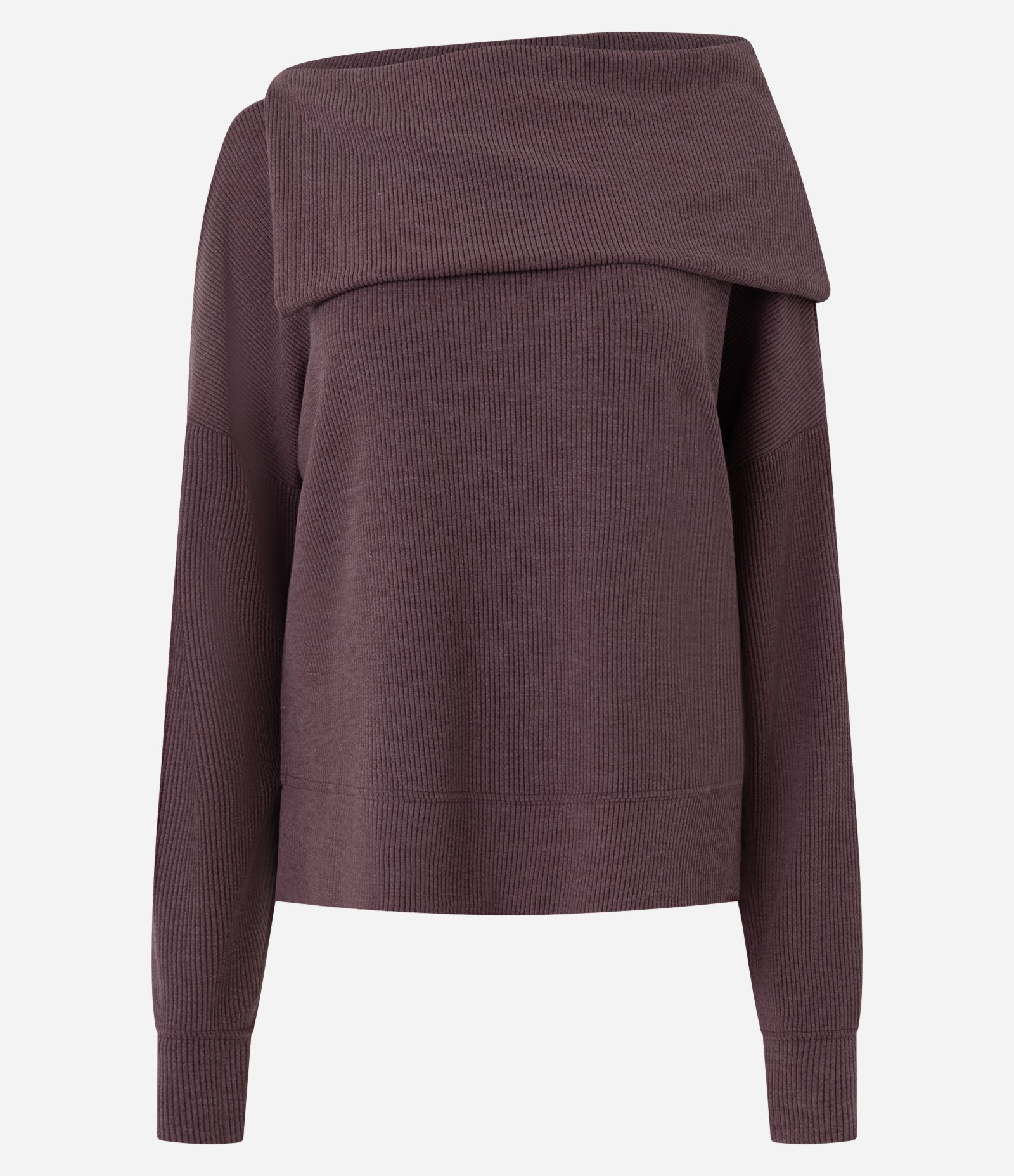 Blusa em Anarruga com Gola Boba Vinho 1