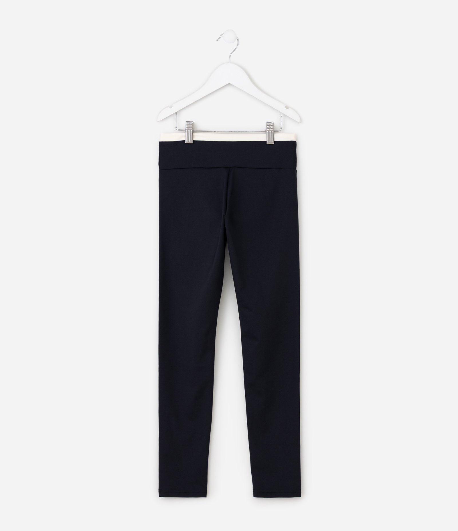 Calça Legging em Poliamida com Cós Contrastante Infantil - Tam 5 a 16 Anos Preto 3