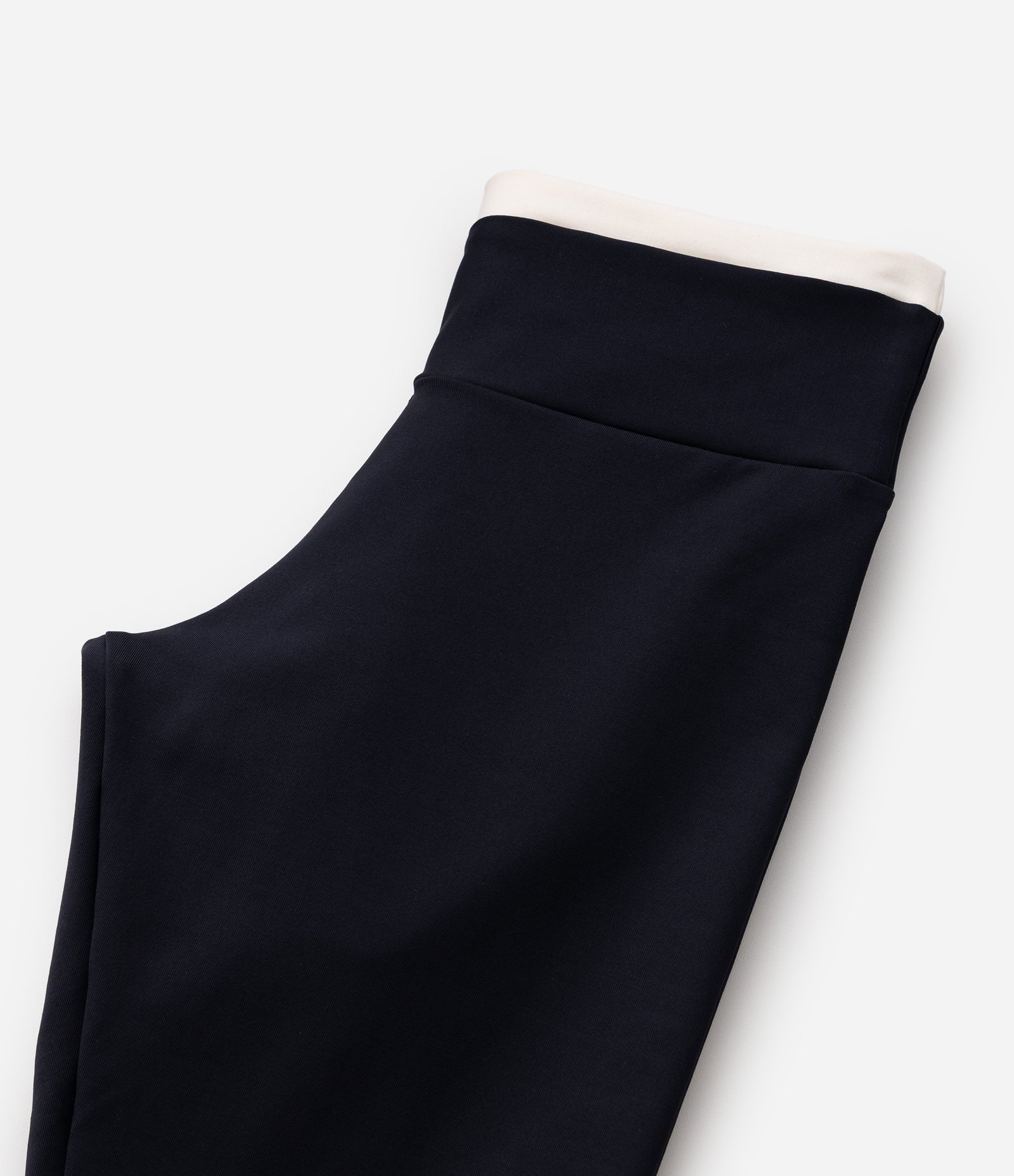 Calça Legging em Poliamida com Cós Contrastante Infantil - Tam 5 a 16 Anos Preto 5