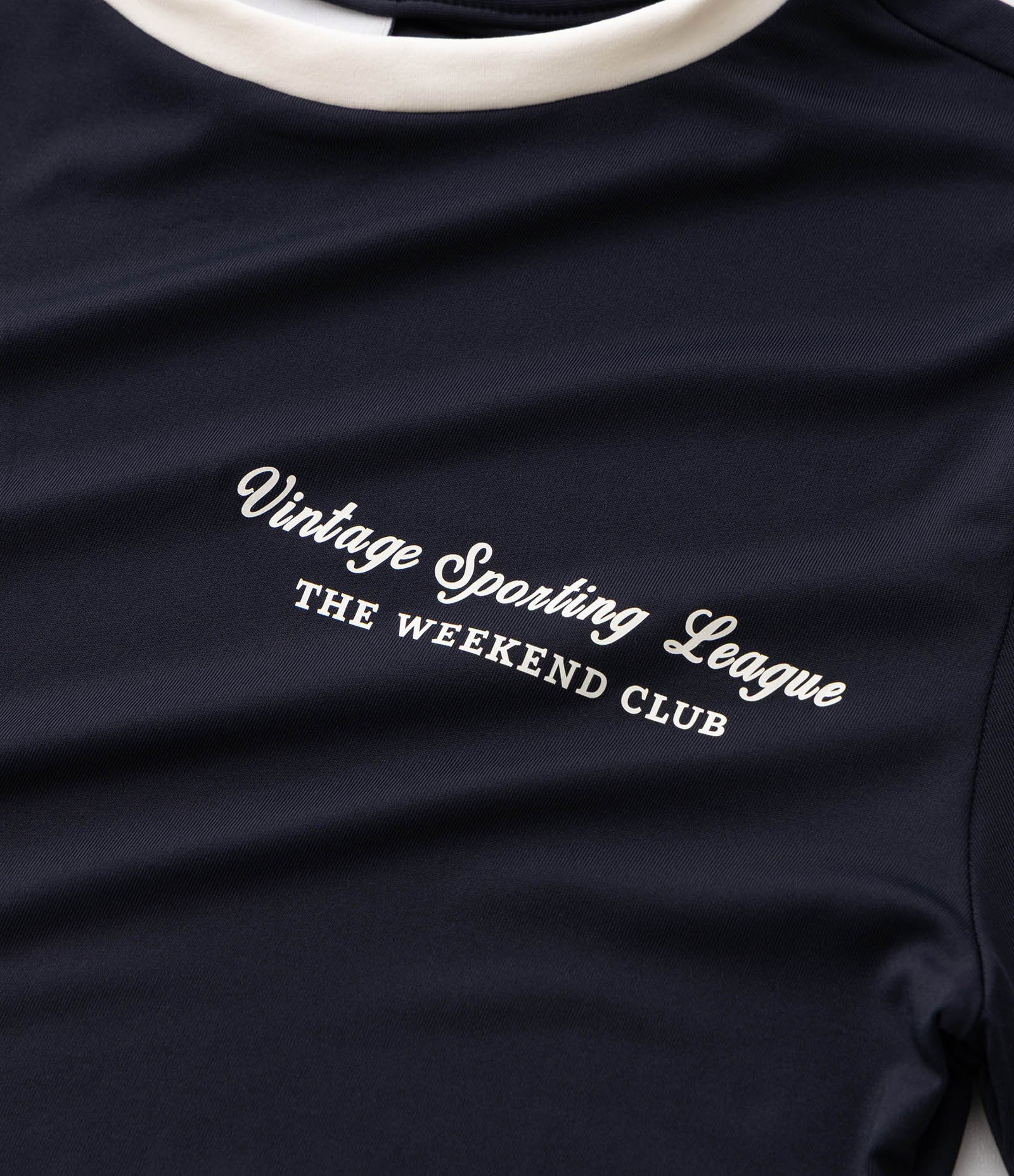 Camiseta Slim em Poliamida com Lettering e Gola Contrastante - Tam 5 a 16 Anos Preto 4