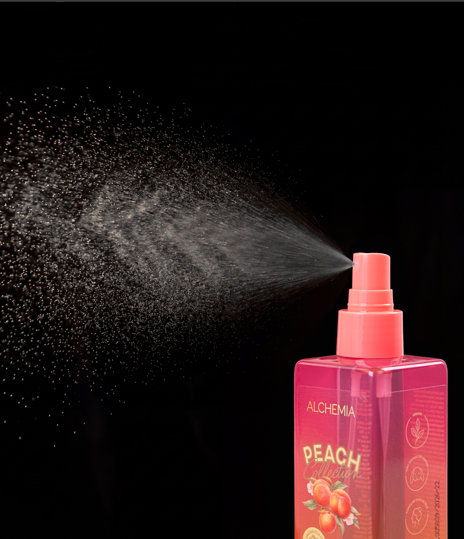 Body Splash Peach Collection Leveza e Frescor Alchemia 250ml 4