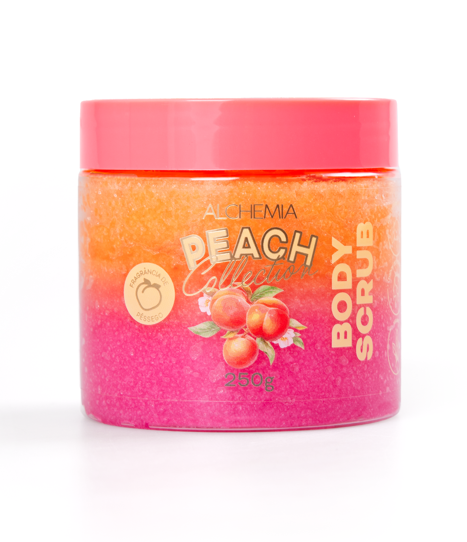 Sabonete Esfoliante Peach Collection Alchemia KIT 1