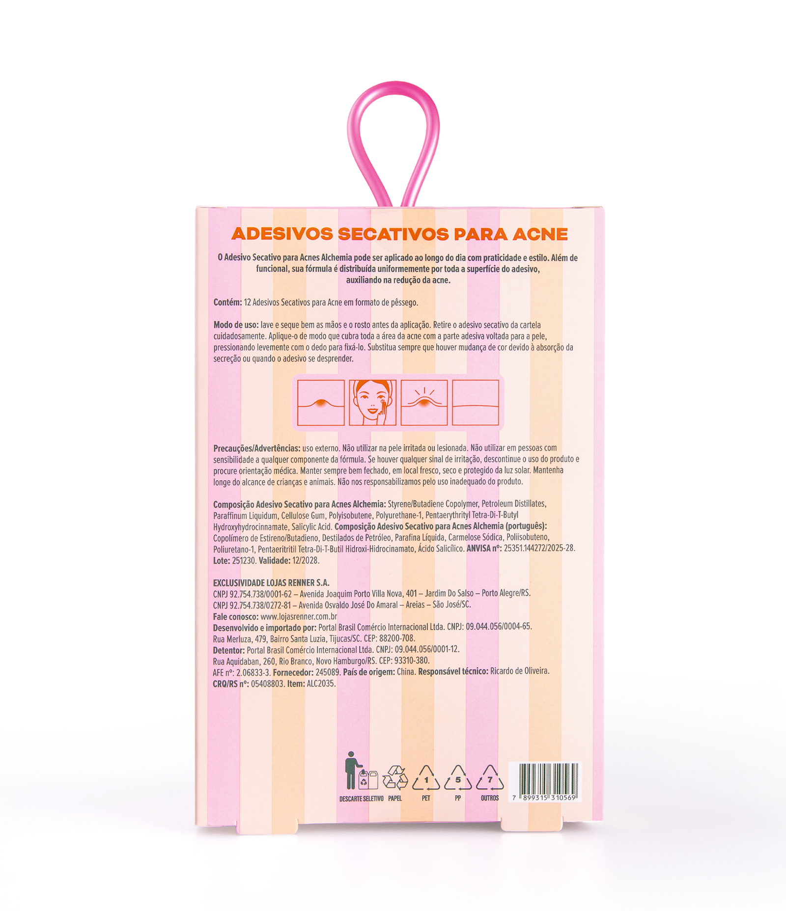 Adesivos Secativos para Acne Peach Collection Alchemia KIT 5