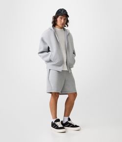 Bermuda Baggy Cropped em Malha Scuba