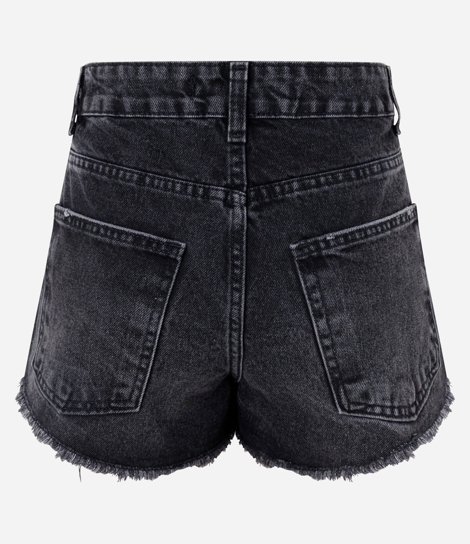 Short Jeans com Cintura Média e Pingente do Brasil Preto 4