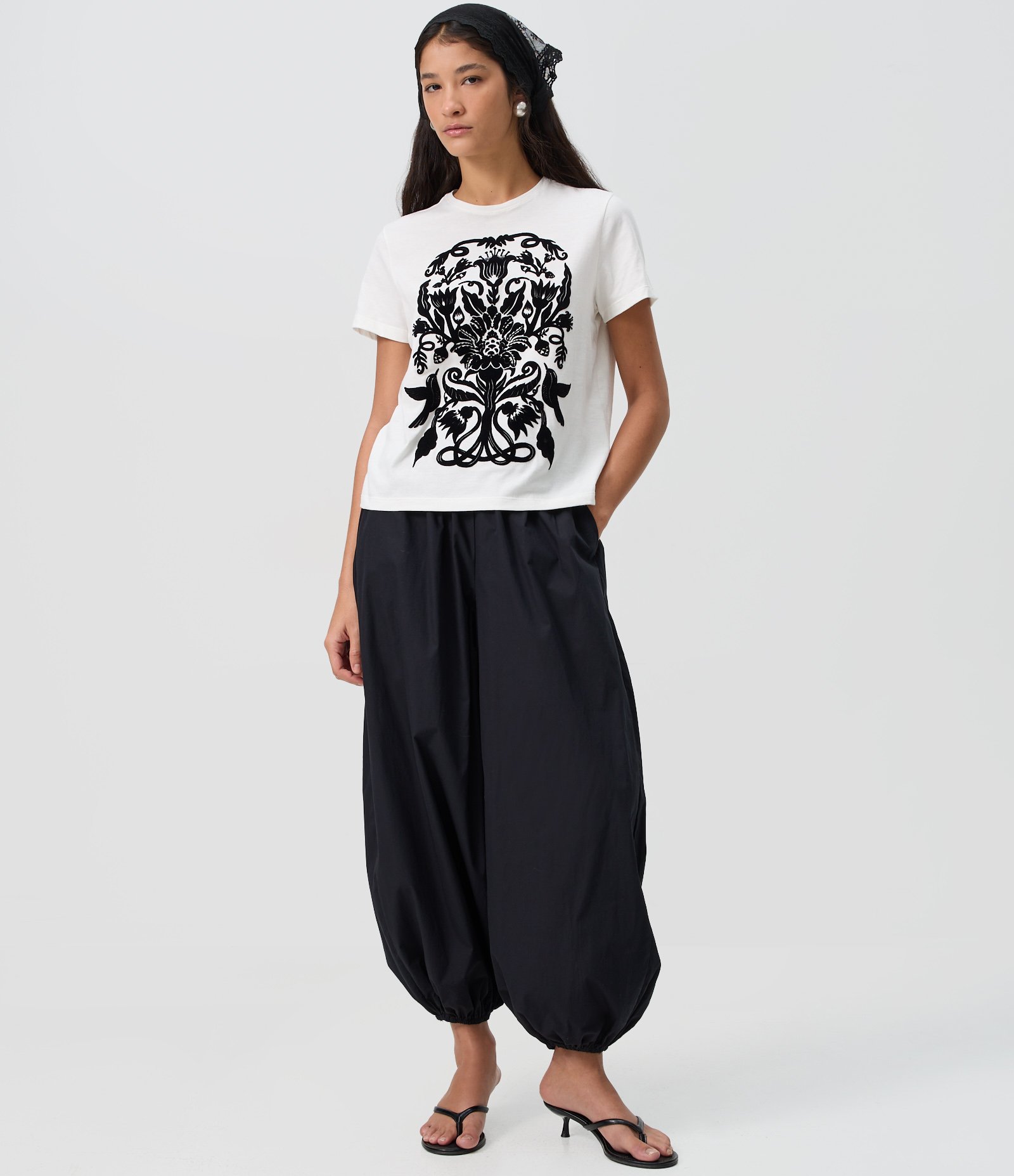Camiseta Floral Floretin Estampa Frontal Branco 2