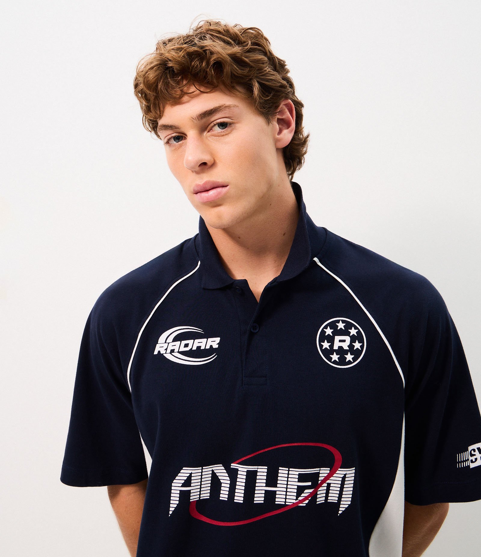 Camiseta Polo Boxy em Algodão Esportiva Azul 4