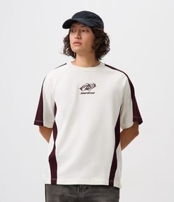 Camiseta Boxy em Algodão Overdrive com Recortes
