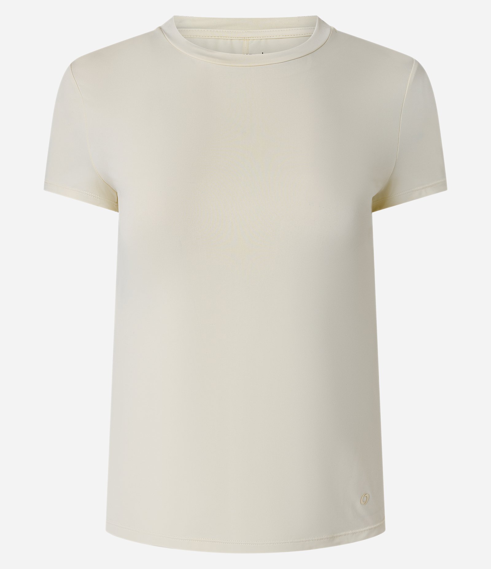 Camiseta Esportiva em Microfibra com Manga Curta Creme 4