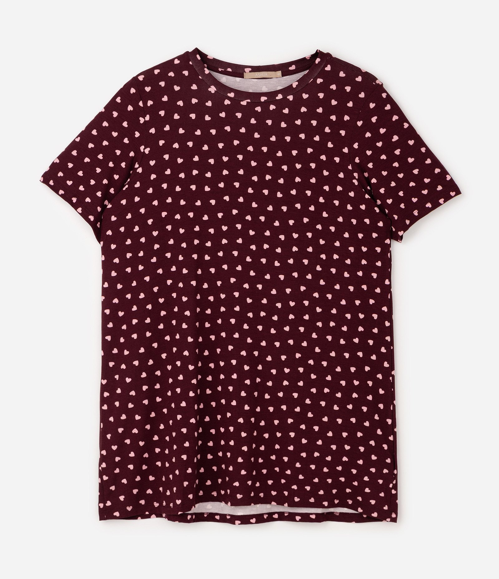 Camisola em Viscolycra com Estampa de Corações Curve & Plus Size Vermelho 5