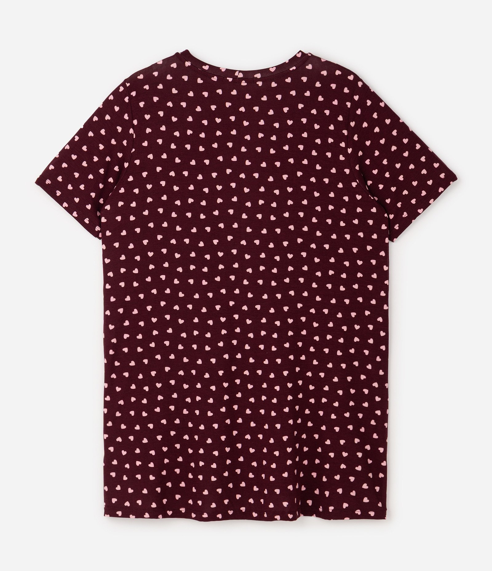 Camisola em Viscolycra com Estampa de Corações Curve & Plus Size Vermelho 6