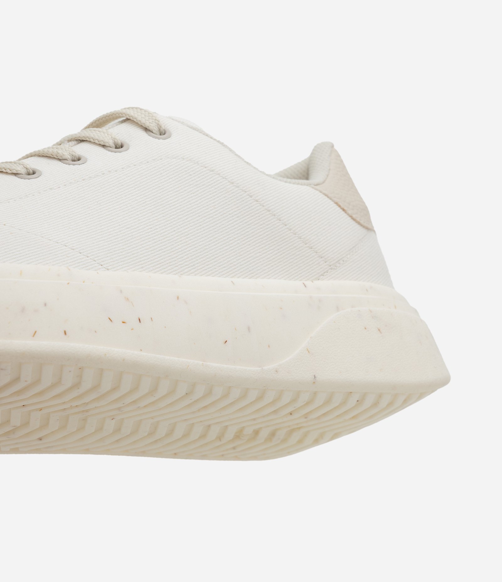 Tênis Casual em PU com Cadarço Branco 4