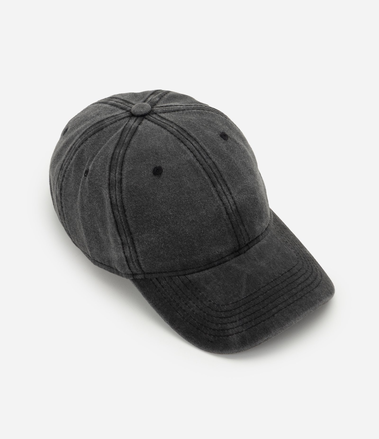 Boné em Algodão Estonado Preto 3