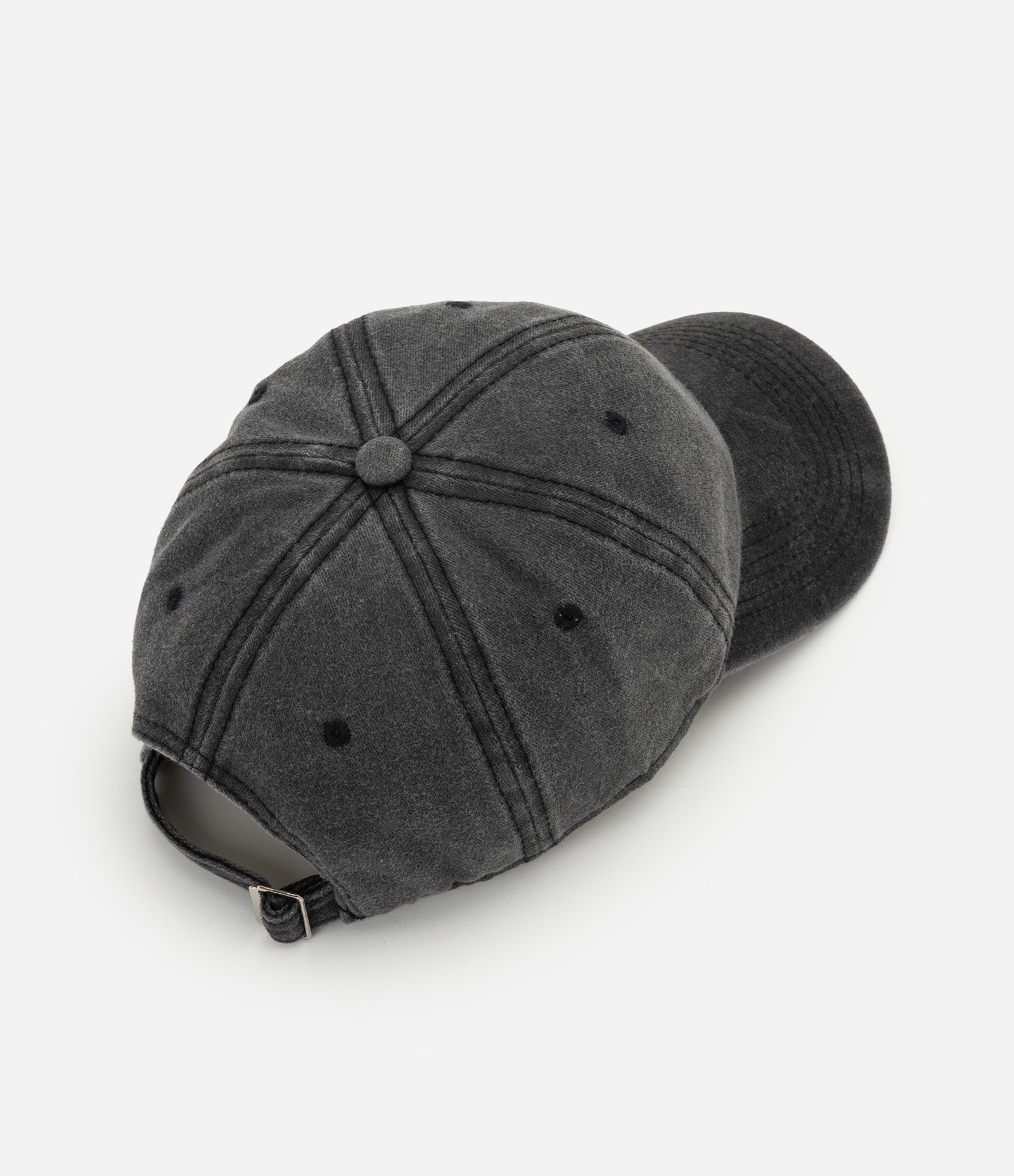 Boné em Algodão Estonado Preto 4