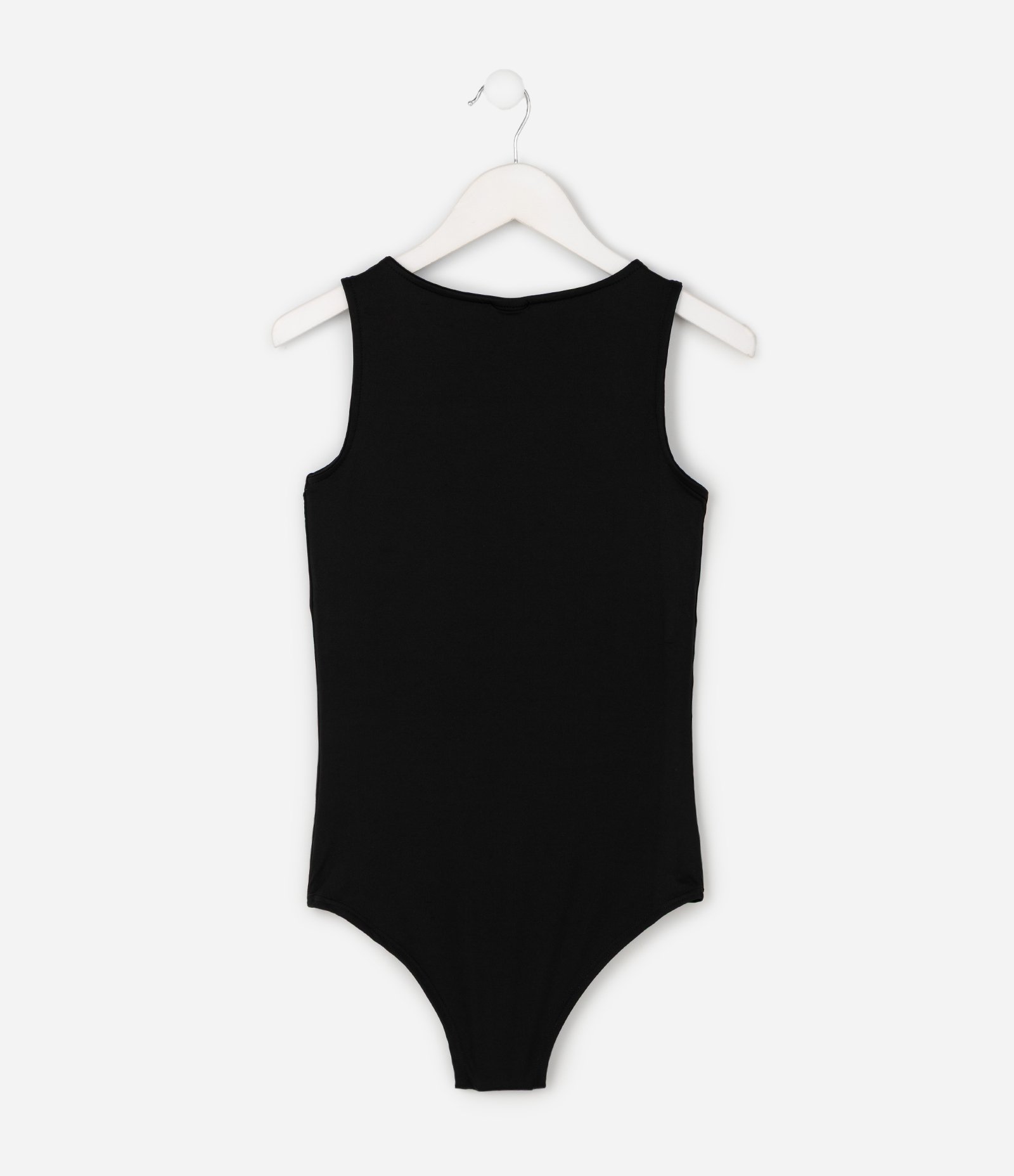 Body Slim em Poliamida com Nó aa Alça Infantil - Tam 5 a 16 Anos Preto 2