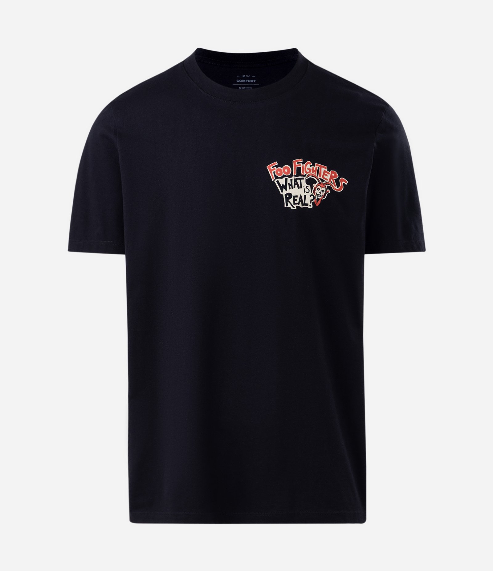 Camiseta Comfort em Algodão com Estampa Foo Fighters Preto 5