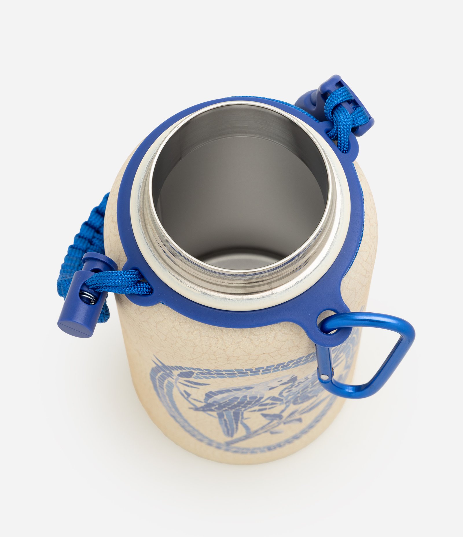 Garrafa Térmica em Metal com Alça de Corda 750ml Off White 2