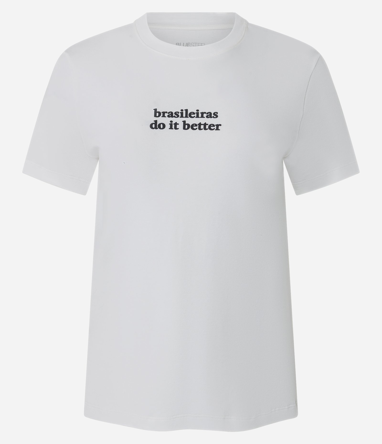 Camiseta em Algodão com Lettering Brasileiras Do It Better Branco 5