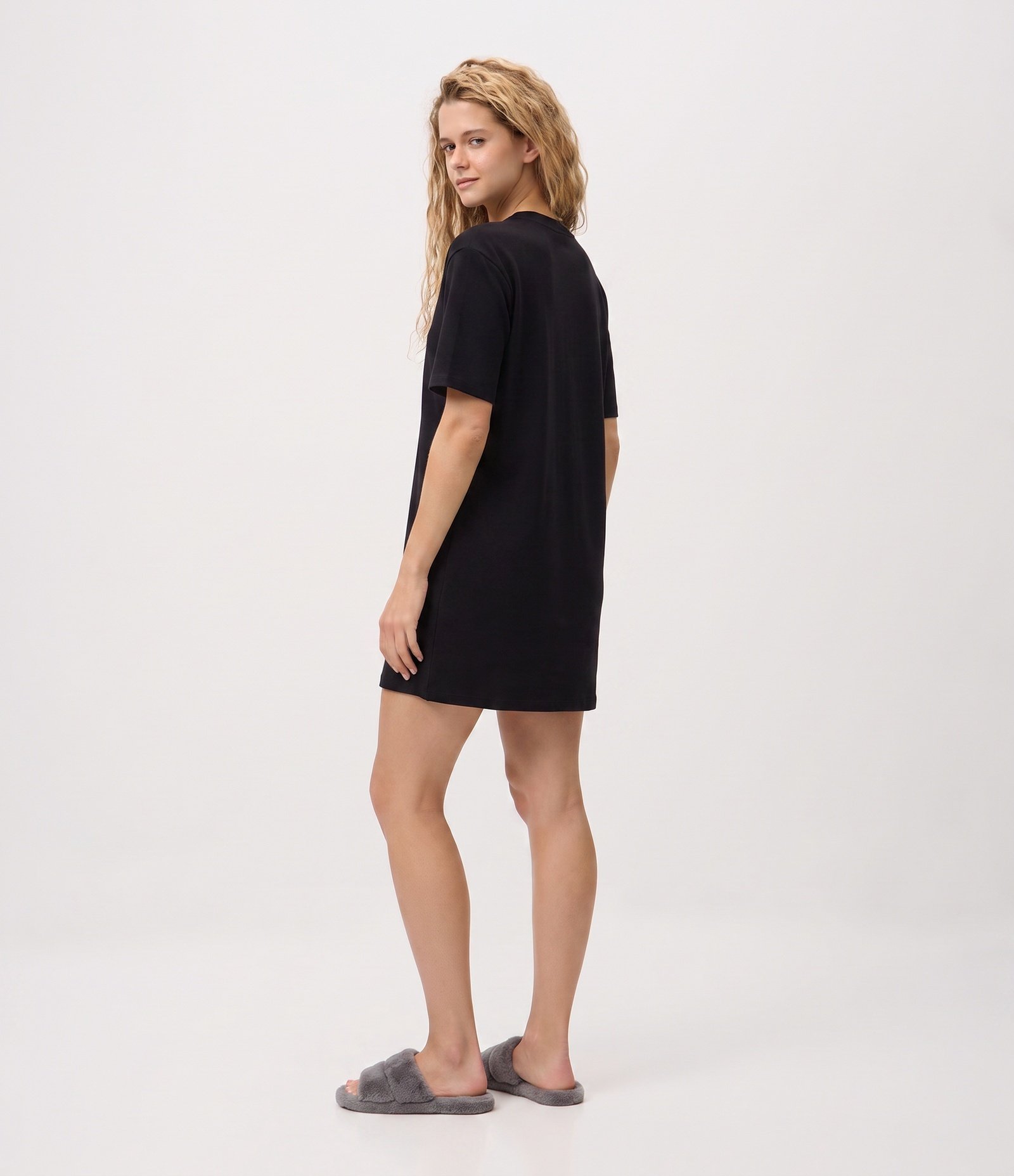 Camisola em Viscolycra com Estampa Vilãs Disney Preto 3