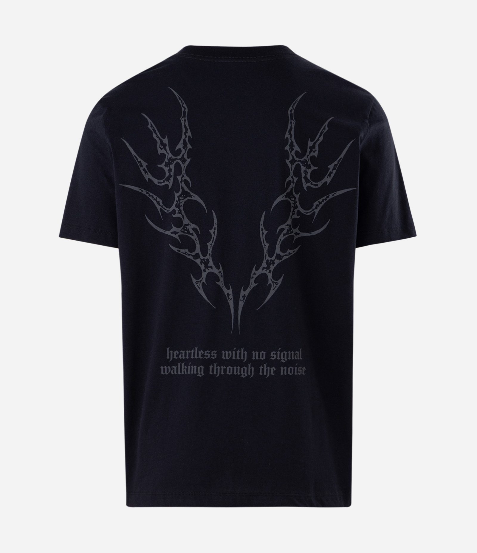 Camiseta Comfort em Algodão com Estampa Tribal Preto 6