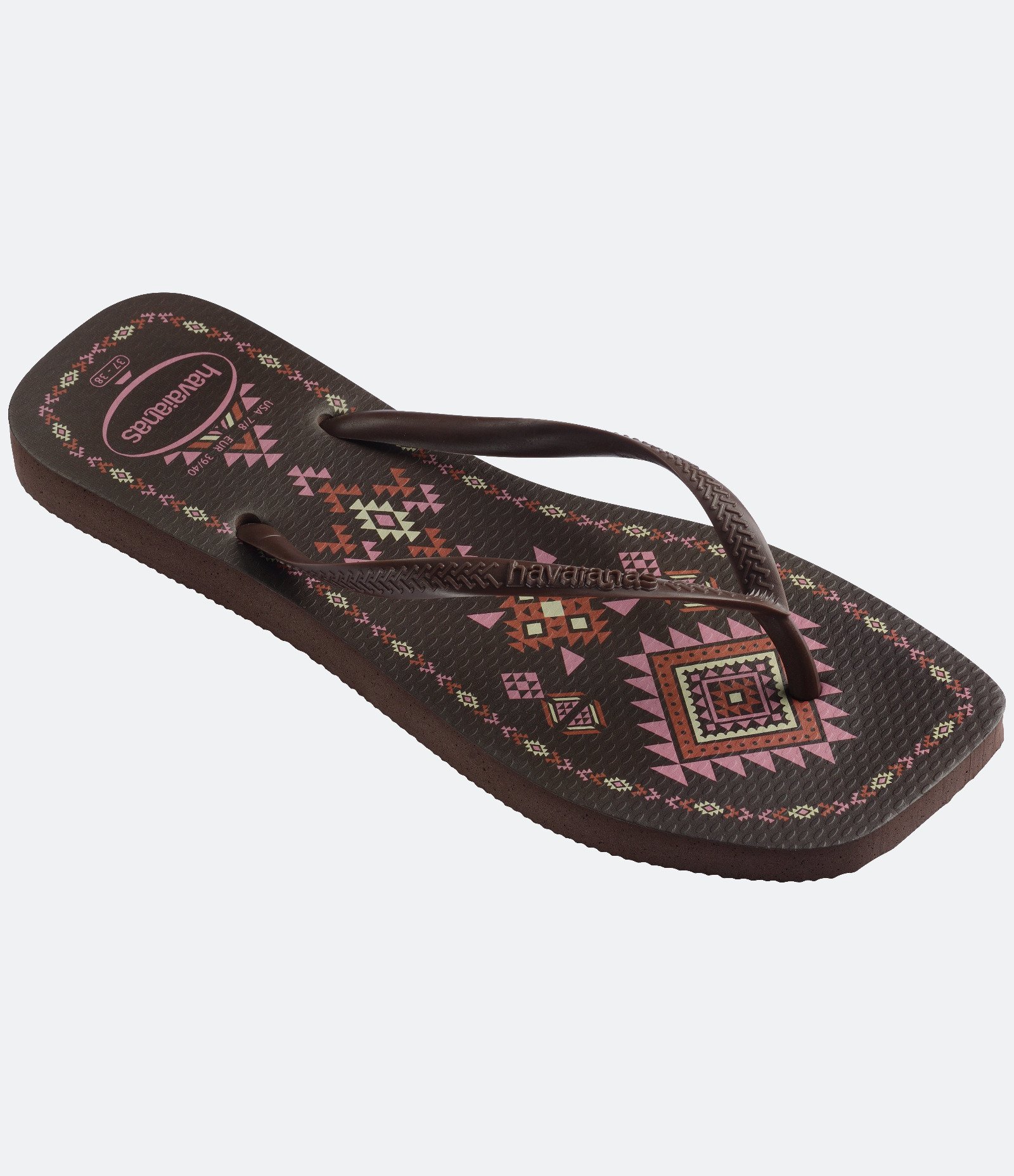 Chinelo Havaianas Slim Square Spirit Marrom 2
