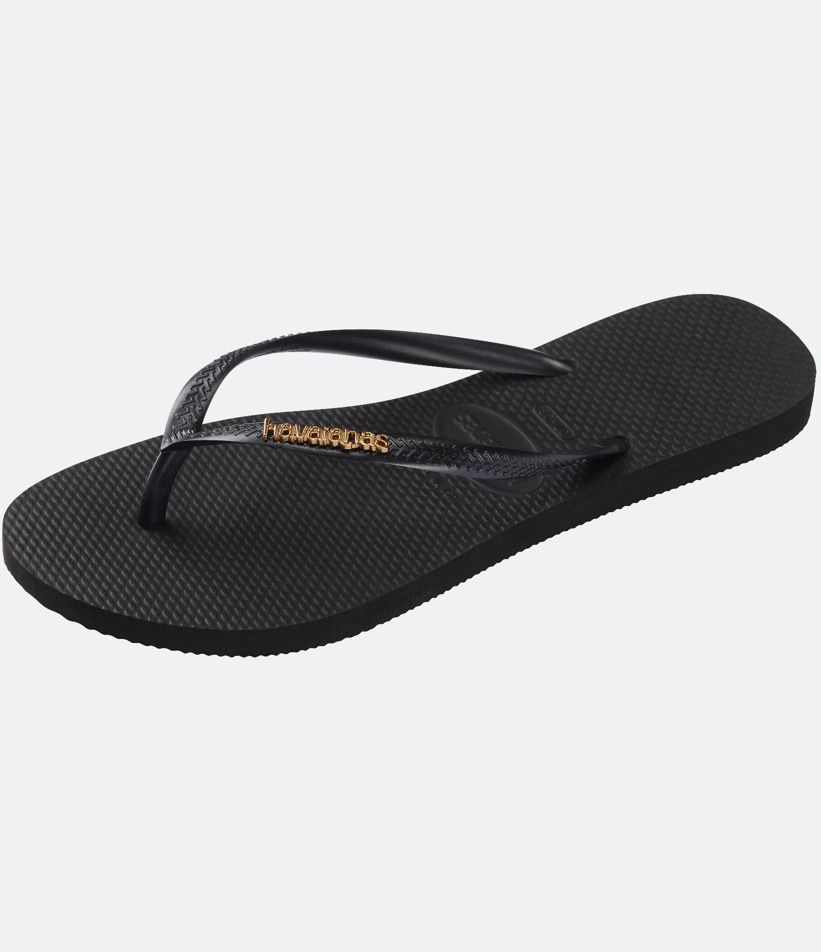 Chinelo Havaianas com Logo Metalizado Preto 6