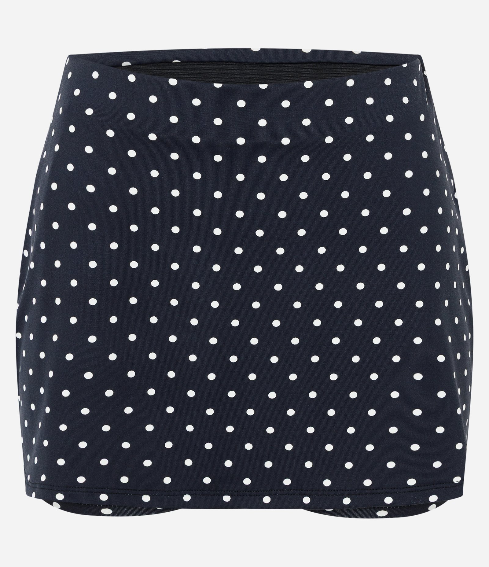 Short Saia Esportivo em Microfibra com Estampa Poá Preto 6