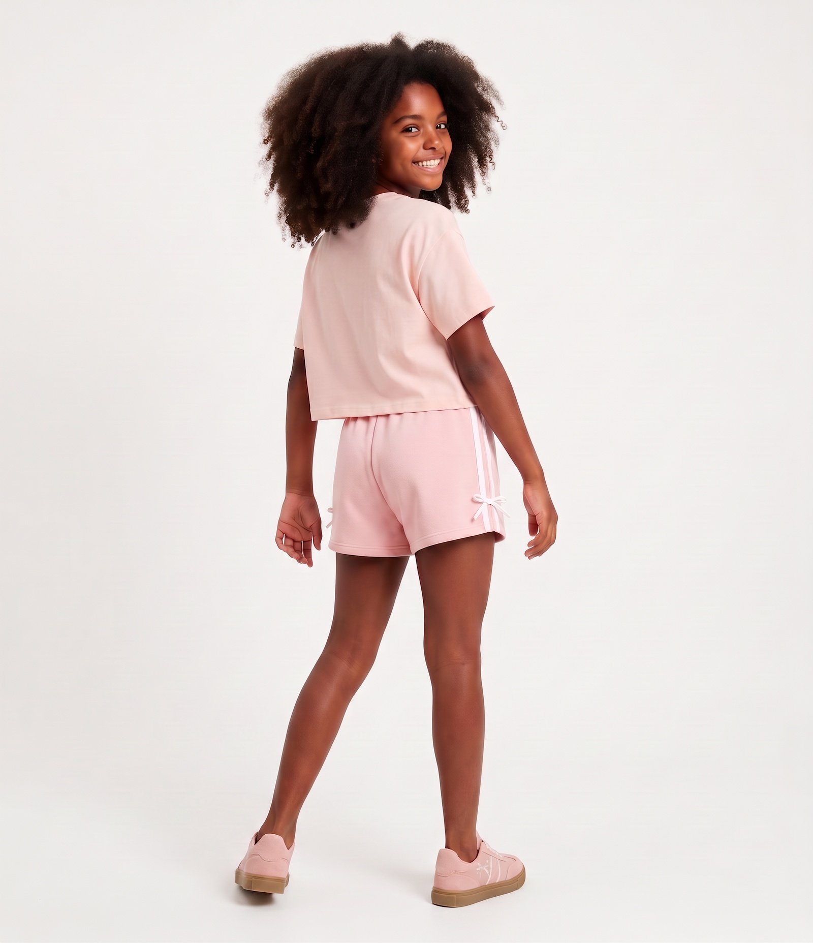 Camiseta Boxy em Algodão com Estampa Sporty Girl Era - Tam 5 a 16 Anos Rosa 4