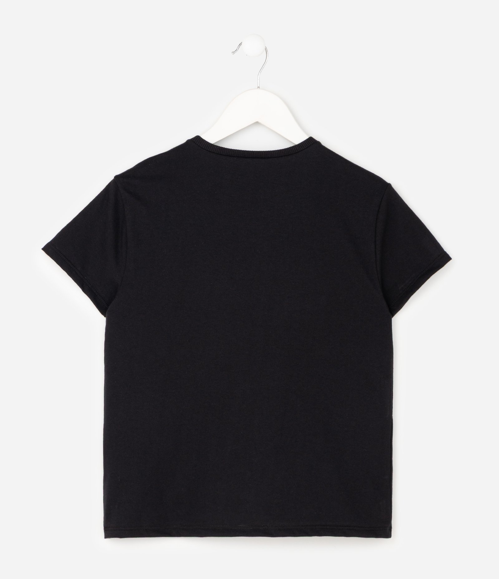 Camiseta Slim Infantil com Estampa Ursinho – Tam 5 a 16 Anos Preto 3