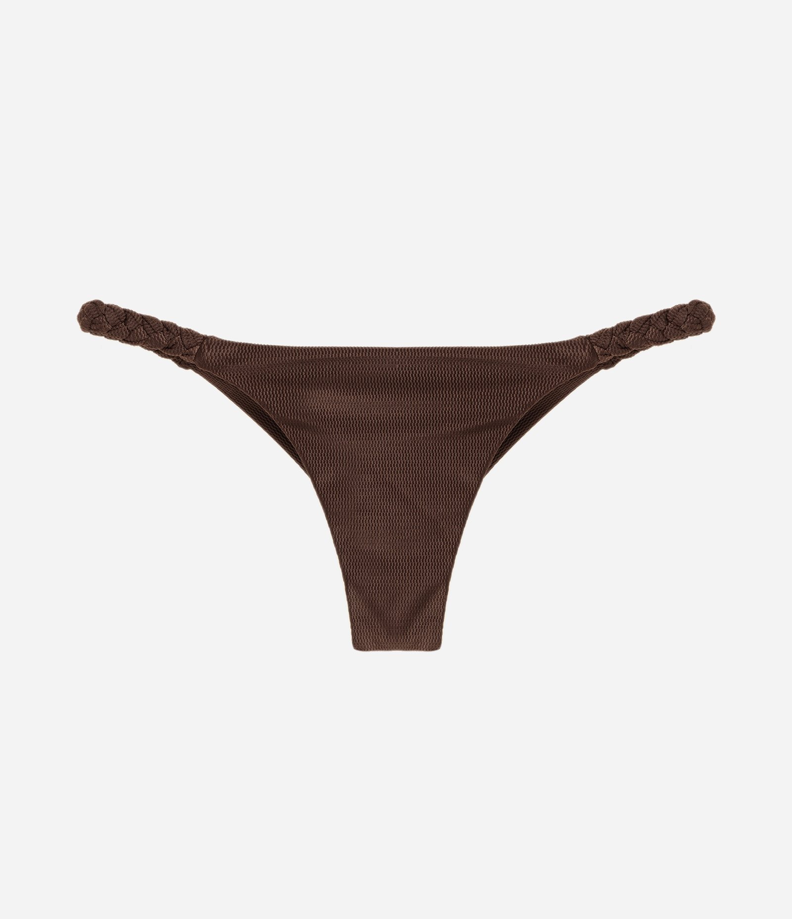 Biquíni Calcinha String com Laterais Trançadas Marrom 5